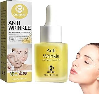 Sérum Refirmante - Óleo de Essência Hidratante para Rosto e Olhos - Essência Facial Refirmante de 0,5 Onça Hidrata e Suaviza Linhas Finas para Apertar e Preencher a Pele Maxten