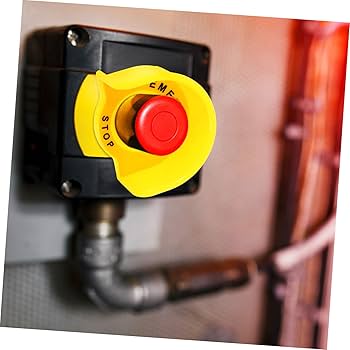 Amazon.co.jp: Angoily 非常停止スイッチ保護カバー 非常停止