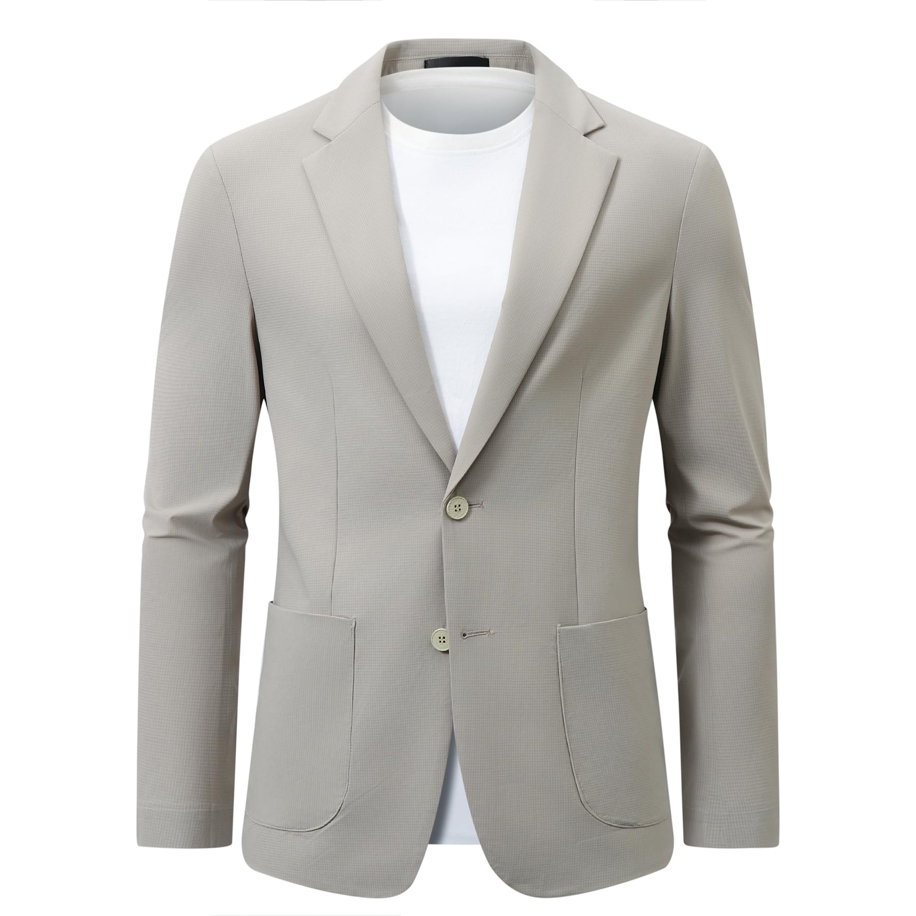 Allthemen Homme Blazer Extensible Boutonné Veste Casual Élégante Protection Solaire Costume Jacket Été