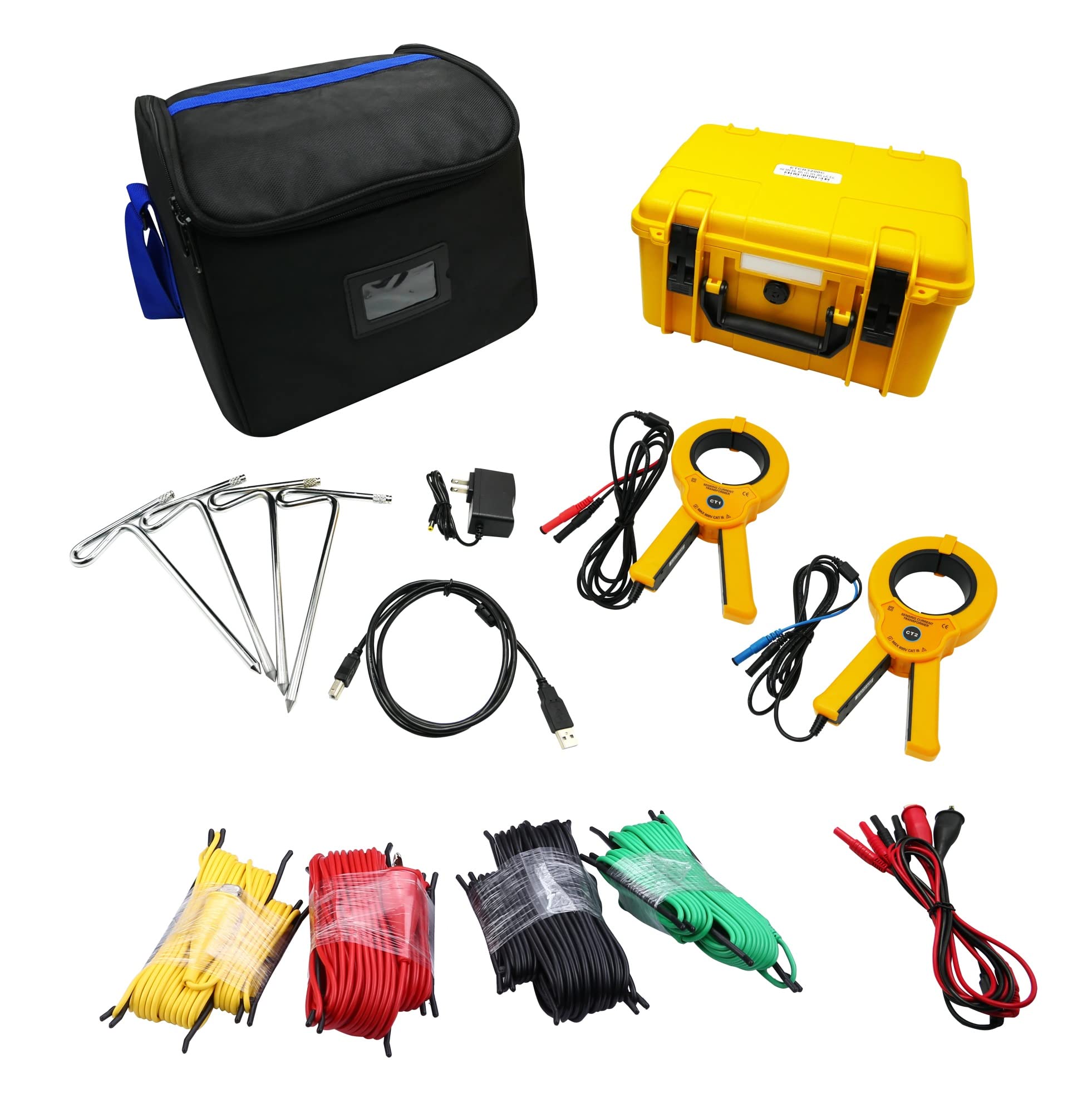 ETCR3200C Multifunzione Doppio Morsetto Di Terra Resistenza Tester AC 0~600V AC 0.00mA ~ 600A