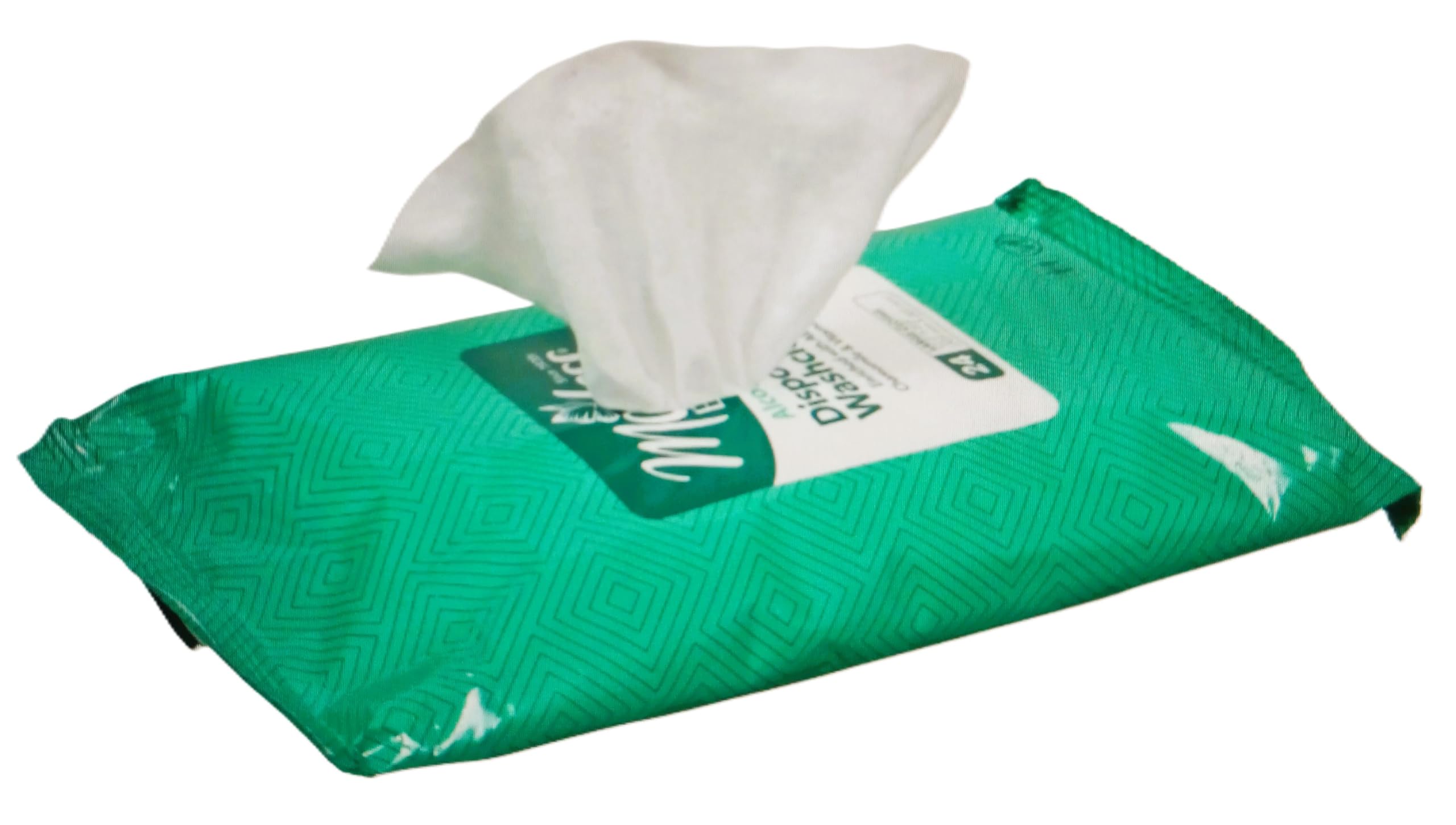 Generic (2 pack) Modess Basics Alcohol-Free Disposable Washcloths, (two -18 count packs) since 1920s