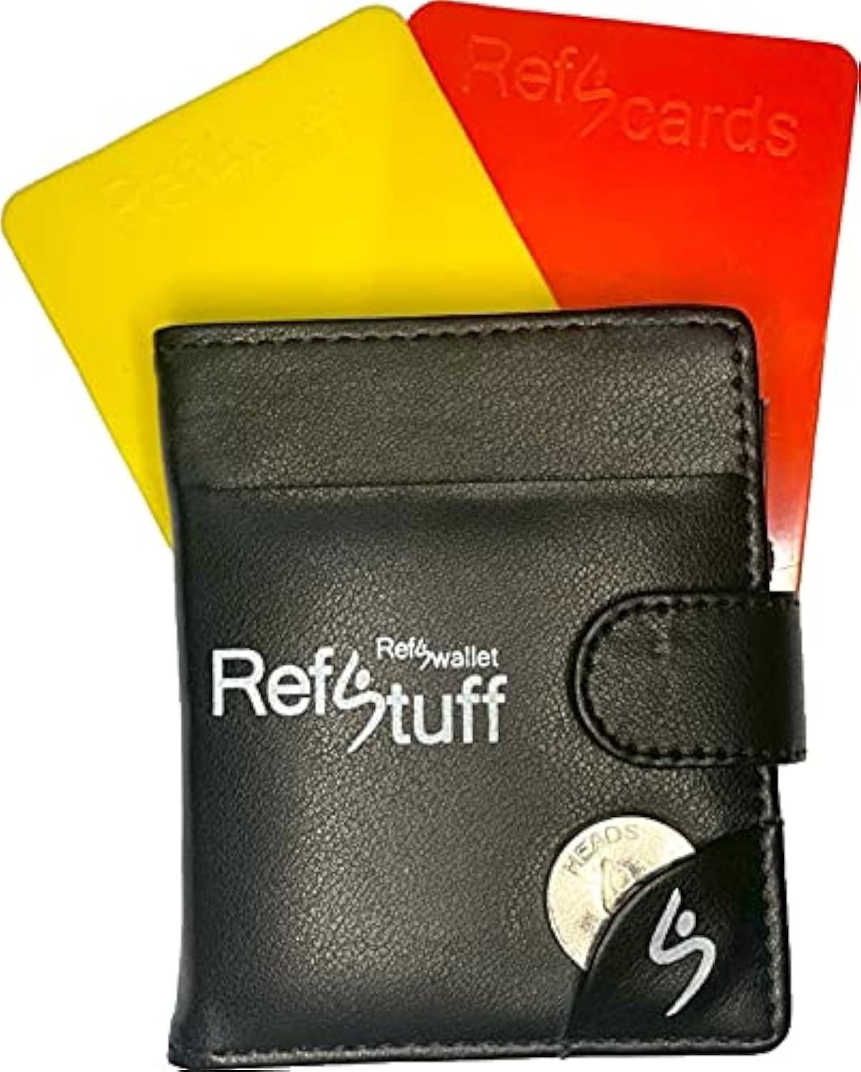 RefStuff RefScorer RefSwallet Football Soccer Referee Wallet Leather Notebook Scorepad Including Match Sheets, Coin and Red, Yellow, Blue and Green Cards!RefStuff RefScorer RefSwallet Football Socce…