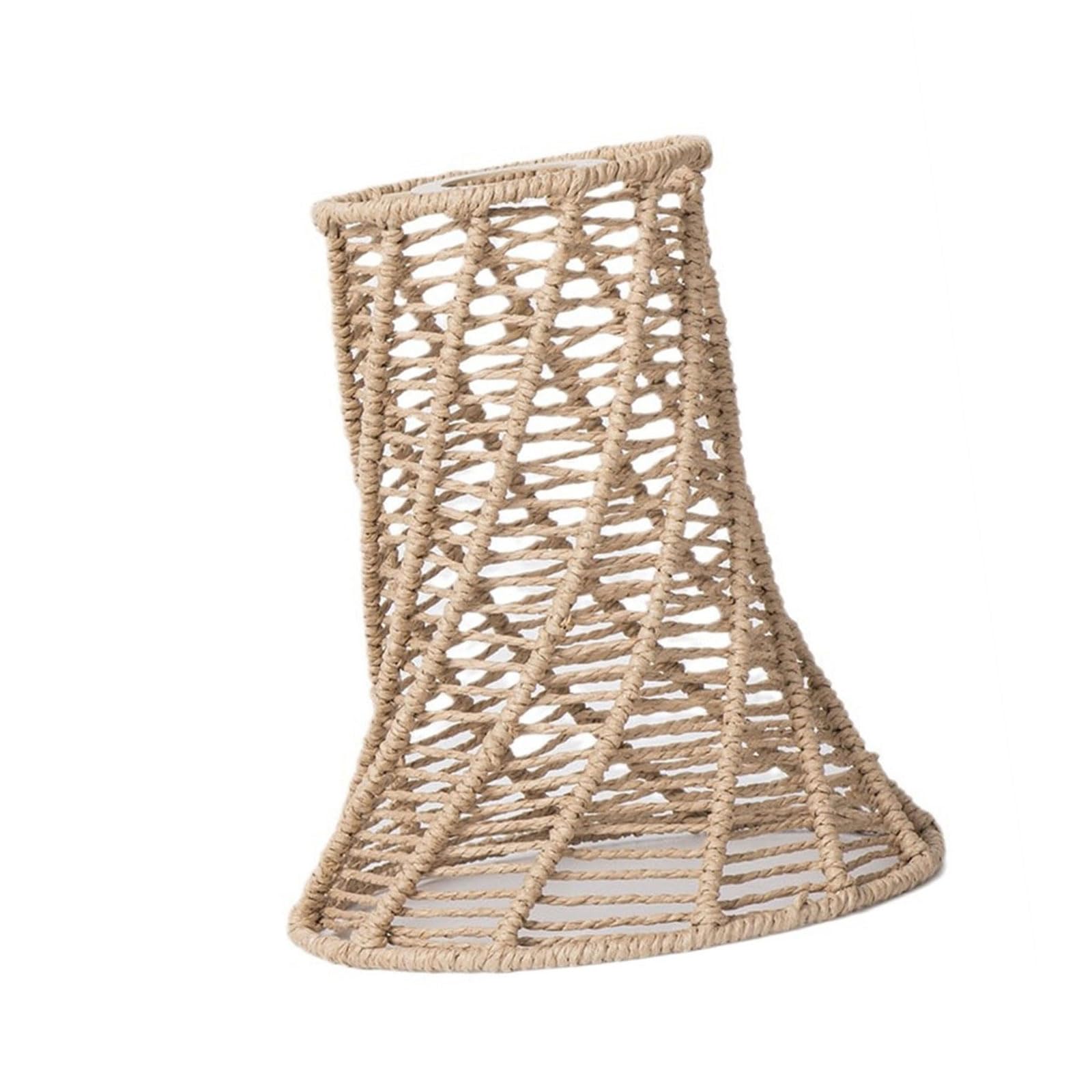 Hsioluted Multi Weave Lampshades Easy Installation Ceiling Light Shade Paper And Iron Texture Perfect For Home Interiors Bedroom Light Covers