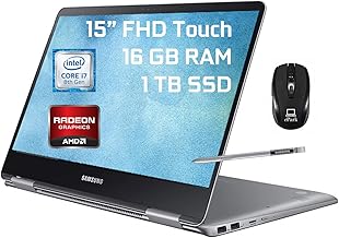 Best Samsung Notebook 9 Pro 2 in 1 Laptop, 15" FHD Touchscreen, 8th Gen Intel Quad-Core i7-8550U, 16GB DDR4 1TB SSD, 2GB AMD Radeon 540 Backlit KB USB-C Pen Win 10 + ePark Wireless Mouse Review 