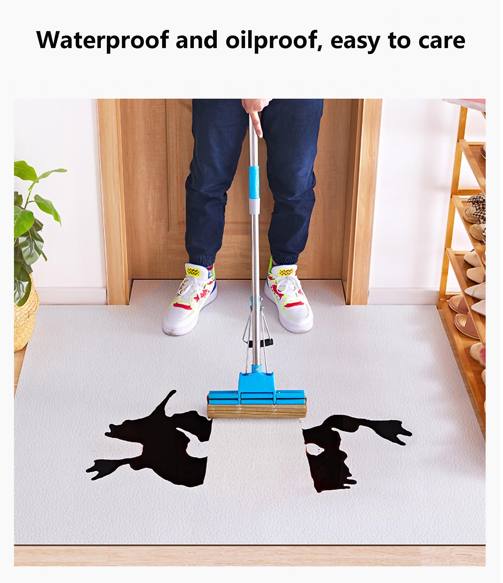 Amazon｜フロアマット PVC レザー ホームバルコニー ゴシゴシ磨くこと