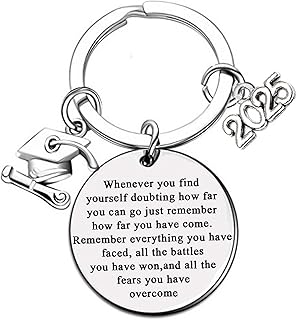 Fario Graduation Keychain for University College Middle High School Graduate, Souvenir for Graduation Gifts for Her Him