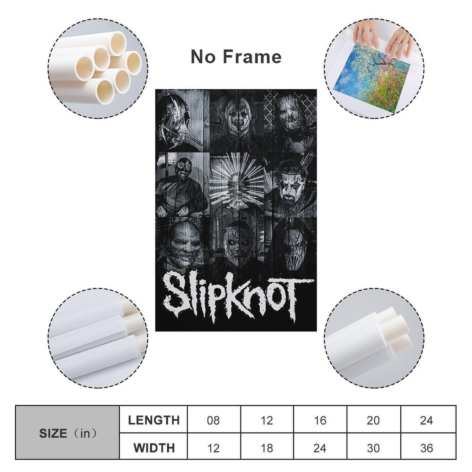 Slipknot のサイン入りポスター Slipknot スリップノットサイン