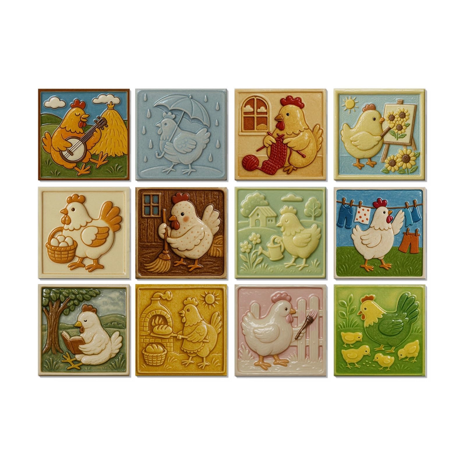 CYWDHFO Self-Adhesive Wall Stickers Home Modified Tile