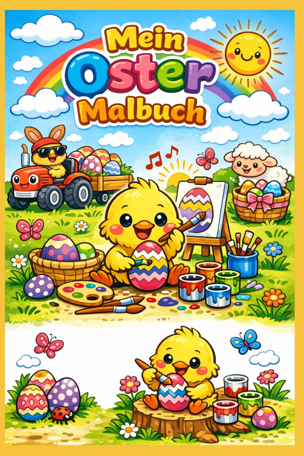 Kindermalbuch Ostern: Malbuch