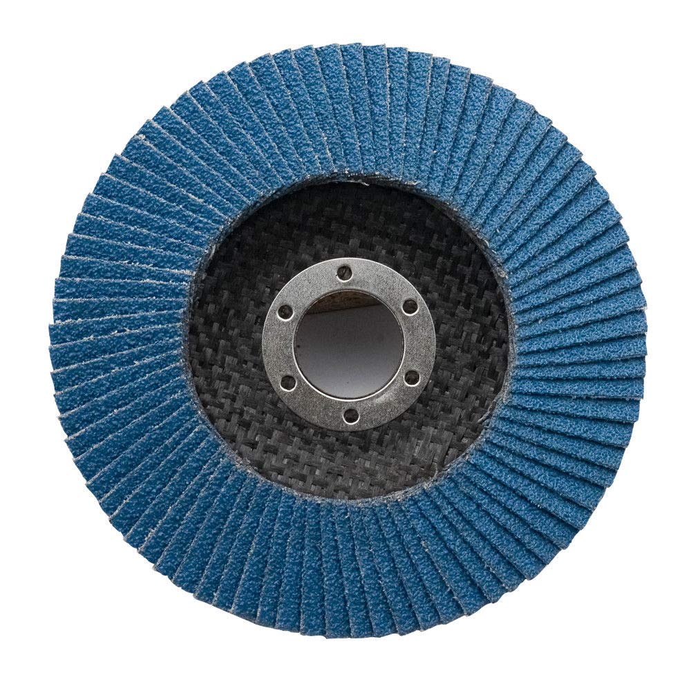 Lot de 10 disques abrasifs à lamelles de 115 mm Grain 40 60 80 120 pour meuleuse d'angle (80 mm)