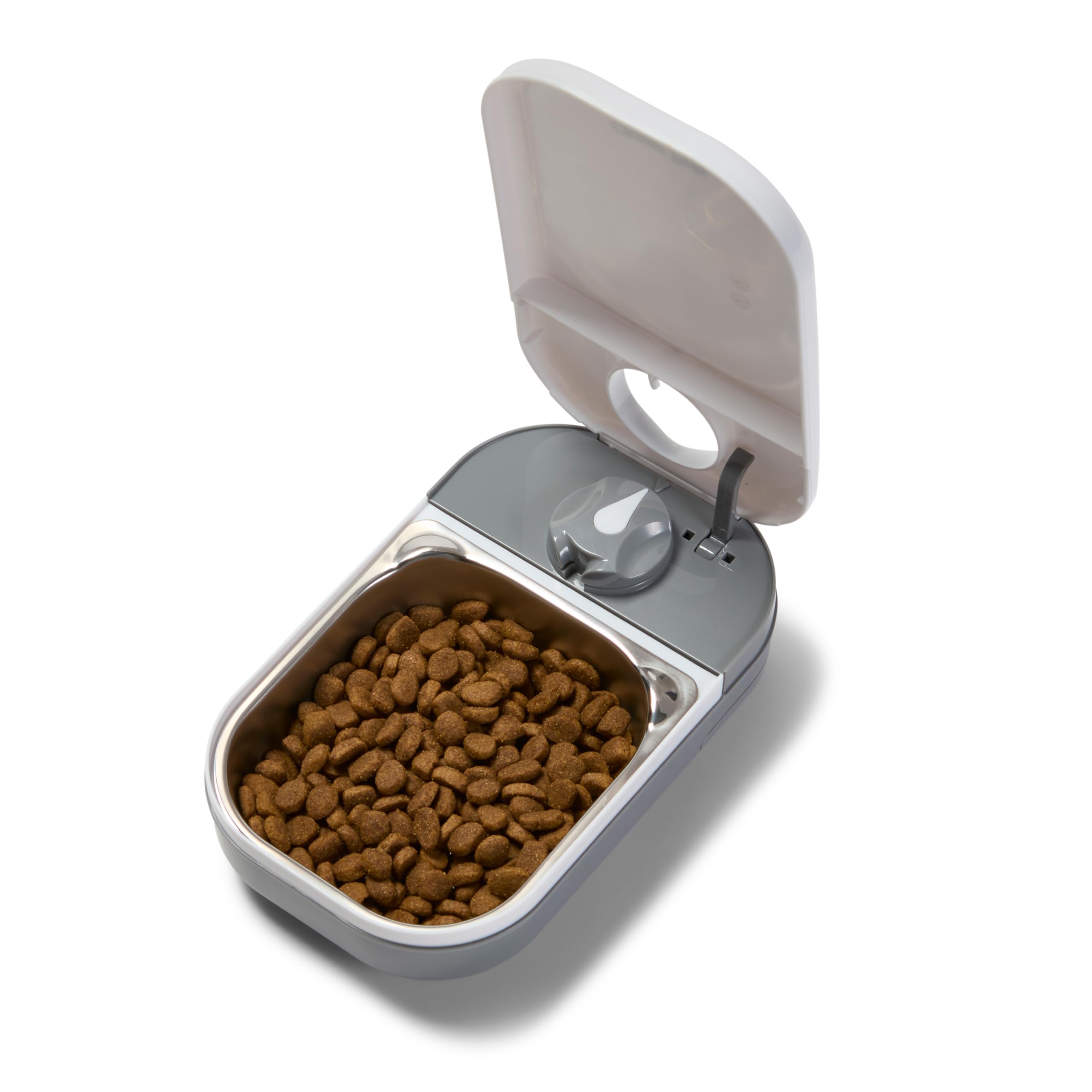 Closer Pets C100 Automatic Pet Feeder with Digital Timer & Stainless Steel Bowl Inserts - Suitable for Wet & Dry Food, No Apps or WiFi, Portion Control, Reliable Feeding for Cats & Small Dogs