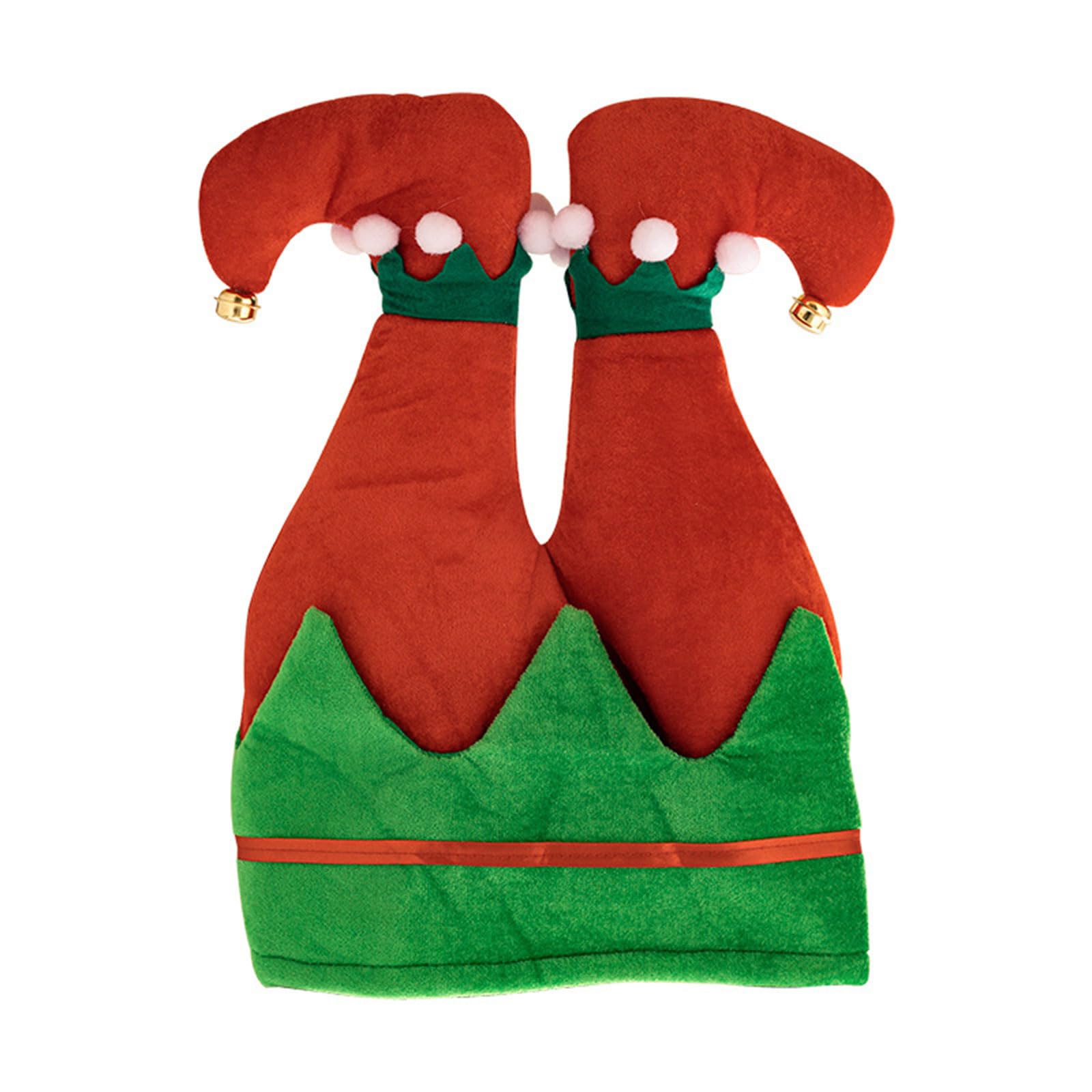 Elnwnnkc Santa Pants Hats Santa Hat Pants Hats for Adults Christmas Legs Hat Clothing Winter Party Supply Christmas