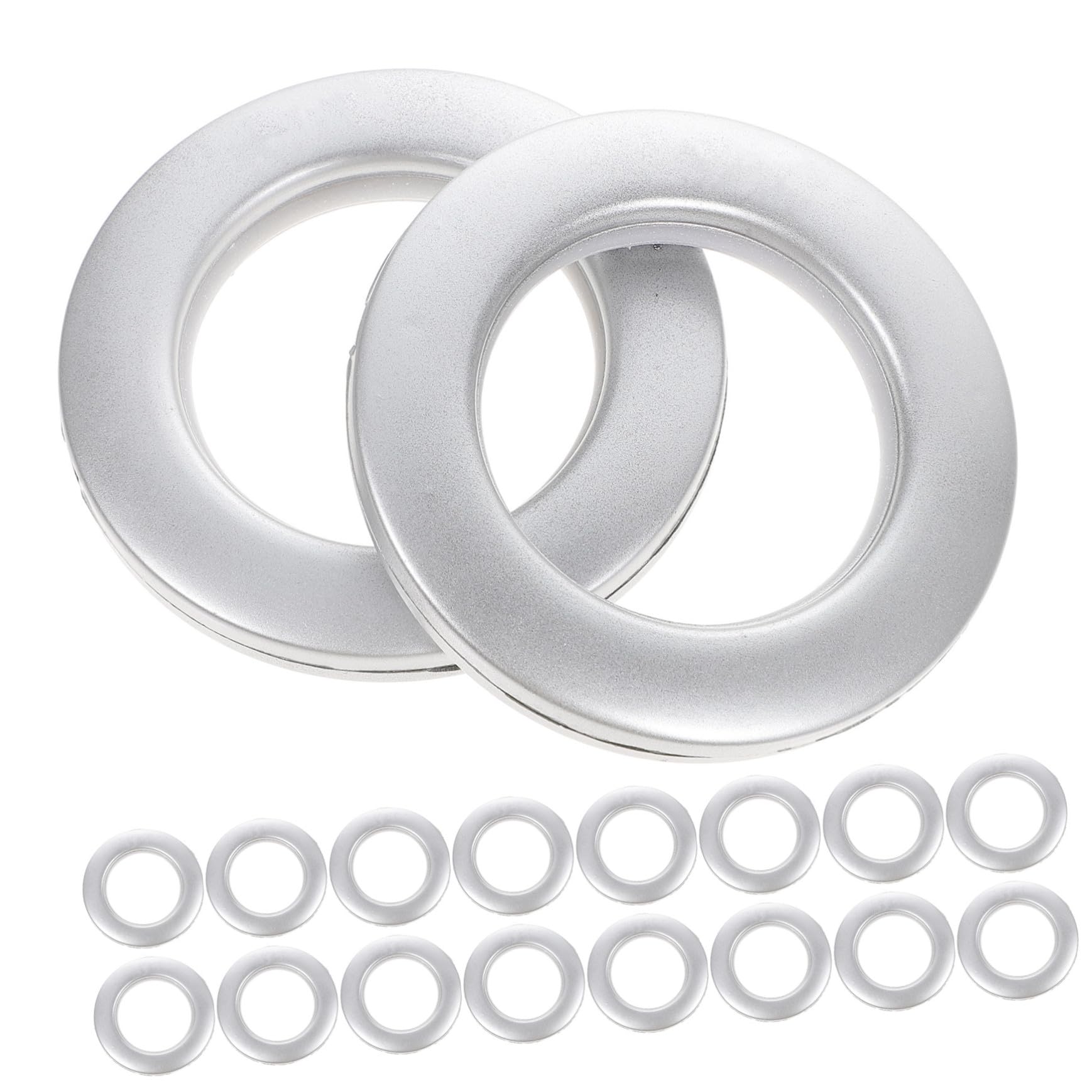 Anillos de cortinas BESTYASH de plástico para un deslizamiento suave y sin ruido