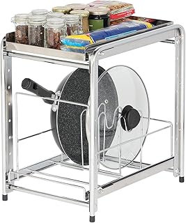 川口工器 シンク下 収納 スライド フライパンラック 日本製 (幅30cm フライパン収納) 燕三条製 22280