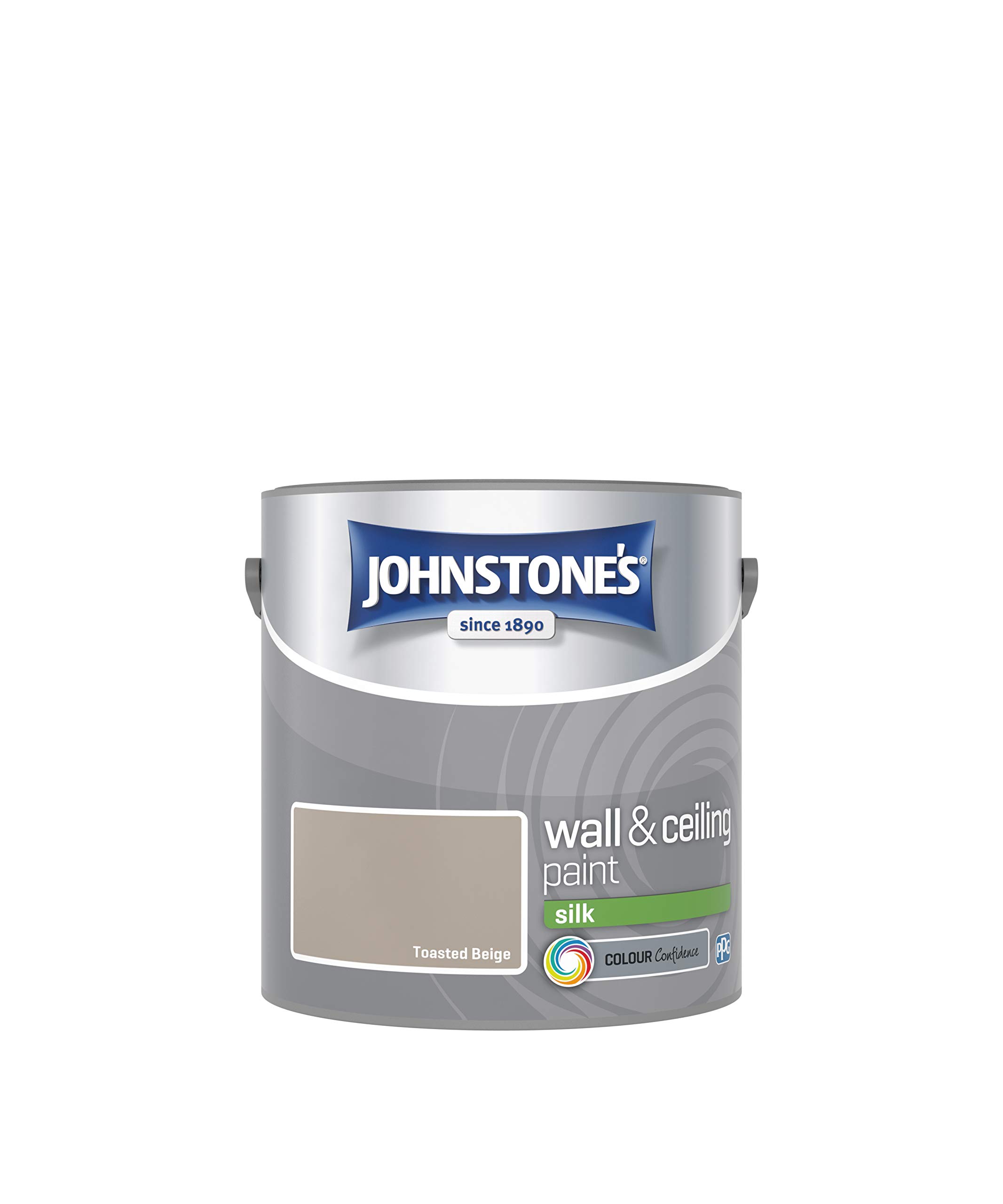 Johnstone's Walls & Ceilings Emulsion Paint - Toasted Beige - Silk - 2.5L