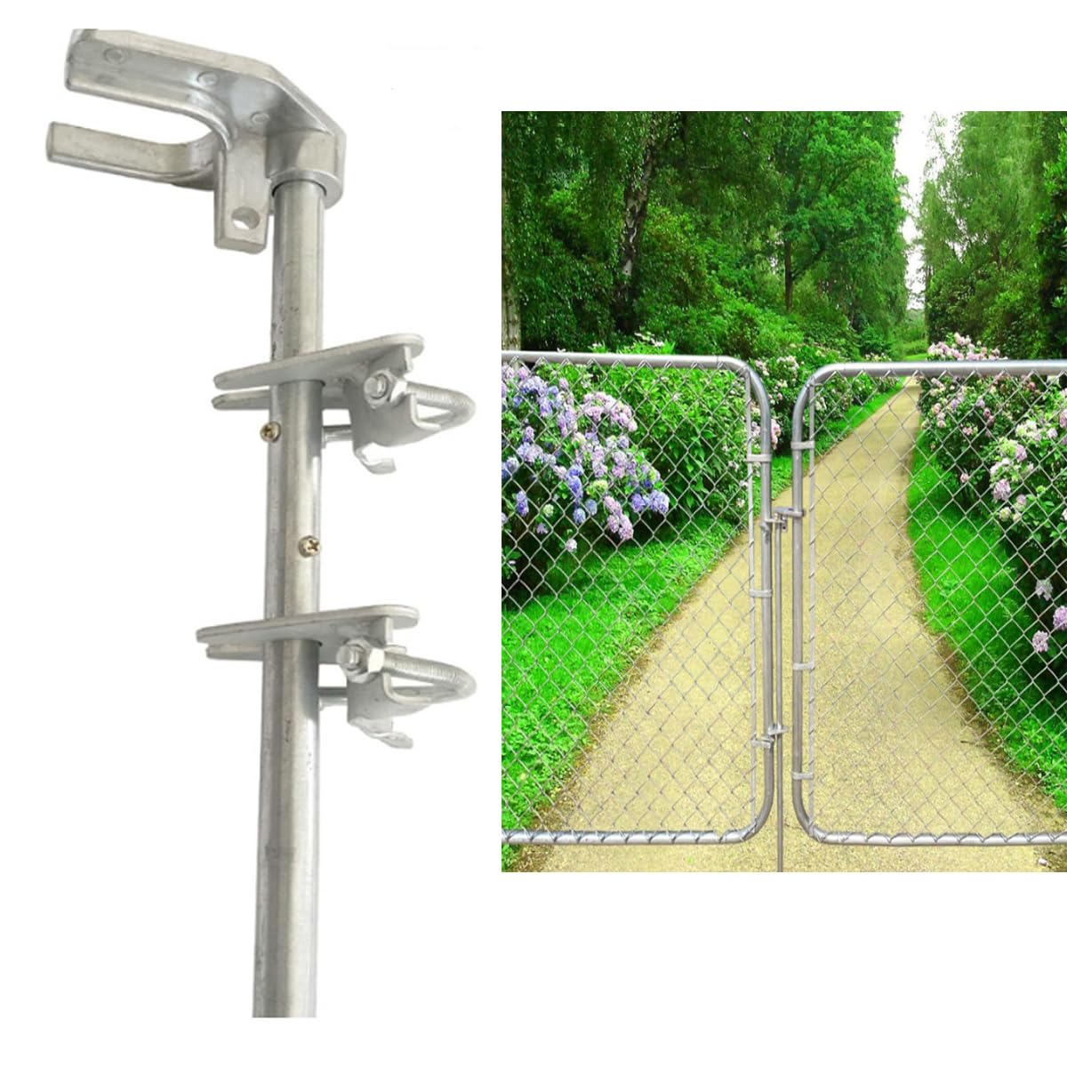 Amazon.com: Gate Drop Rod 36 inch, Chain Link Gate Drop Rod, Heavy Duty Cane  Bolt for Single or Double Gate, Chain Link Fence Parts, for 1-3/8