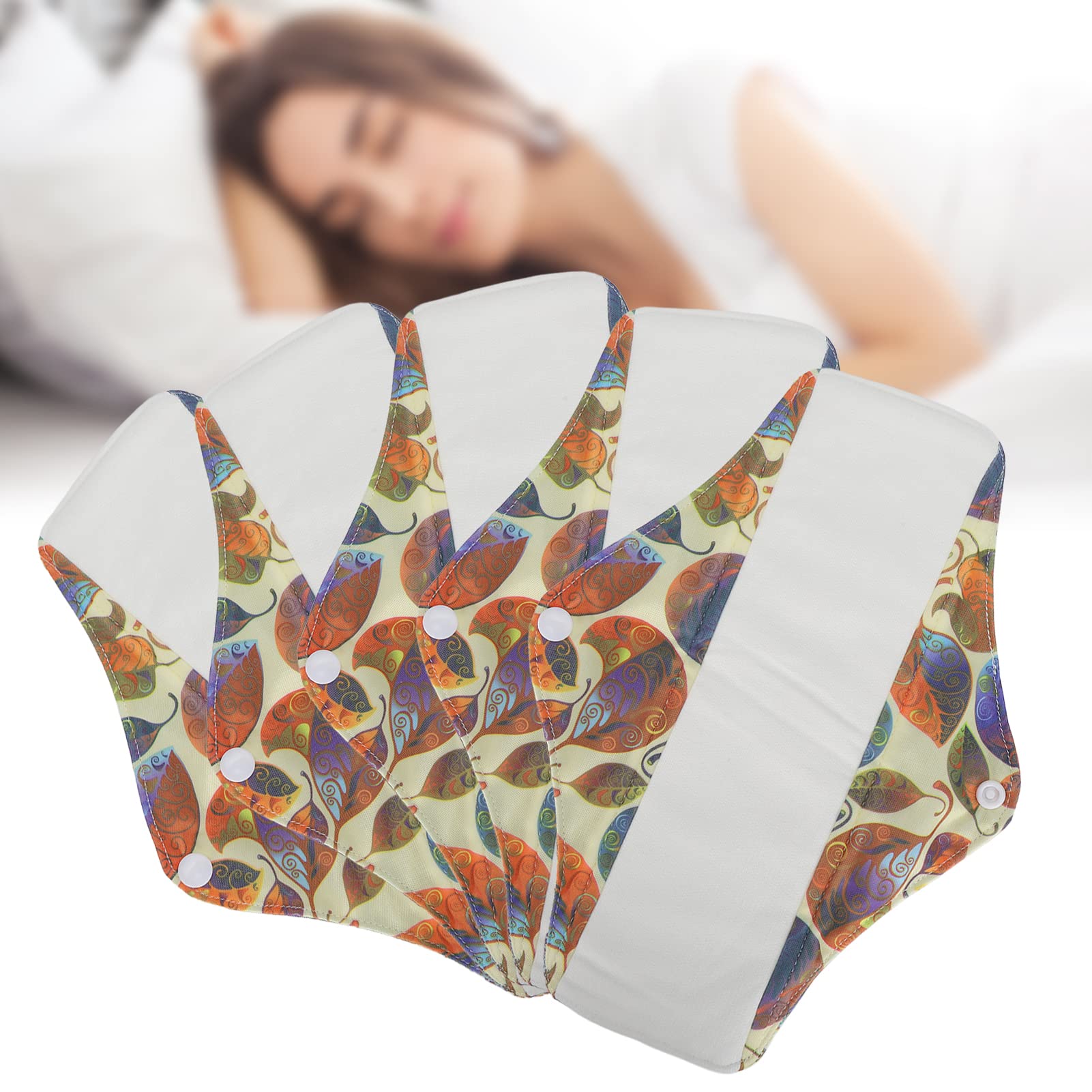 Compresas Menstruales Lavables, Compresas Sanitarias Transpirables y Reutilizables Hechas de Algodón para la menstruación.
