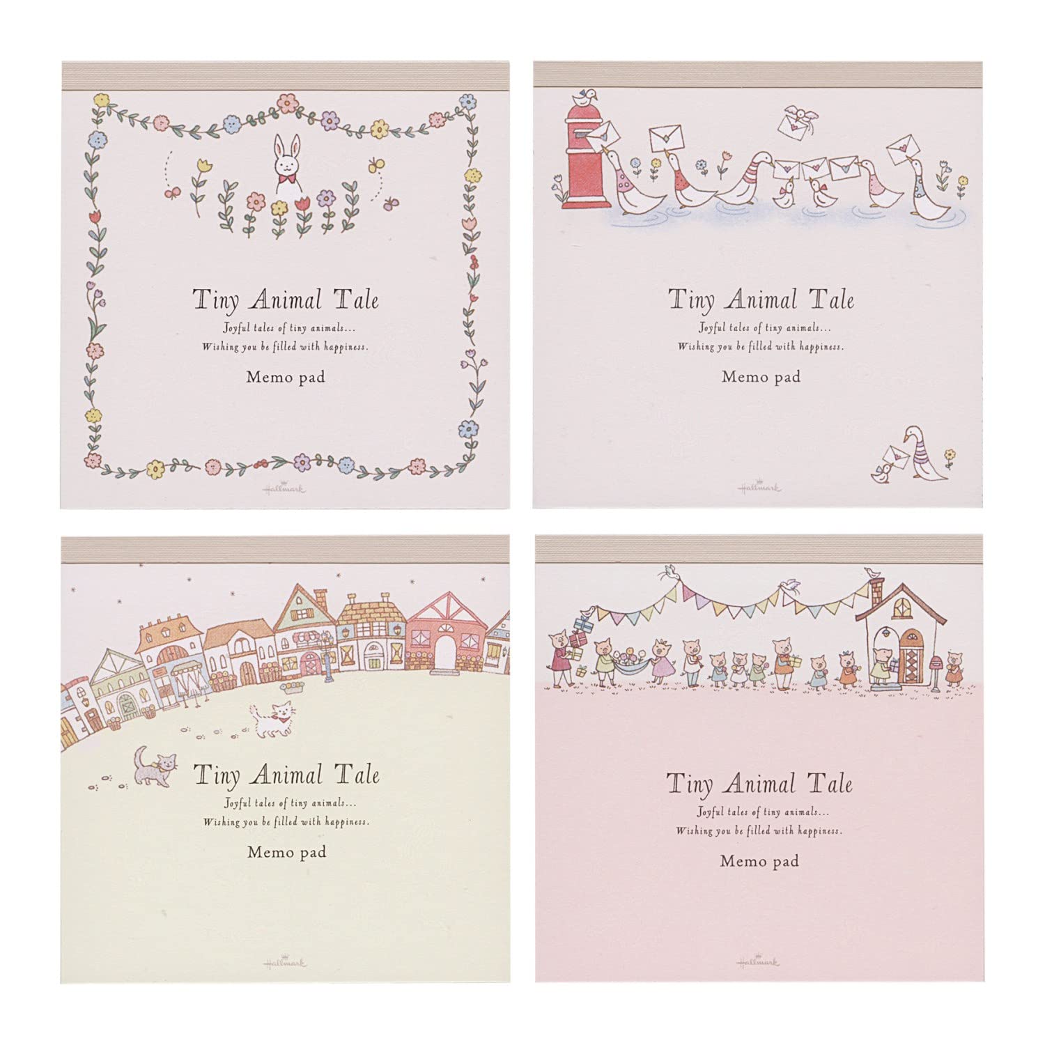 ホールマーク　Tiny Animal Tale  メモパッド　全4種 ホールマークTiny Animal Tale メモパッド全4種
