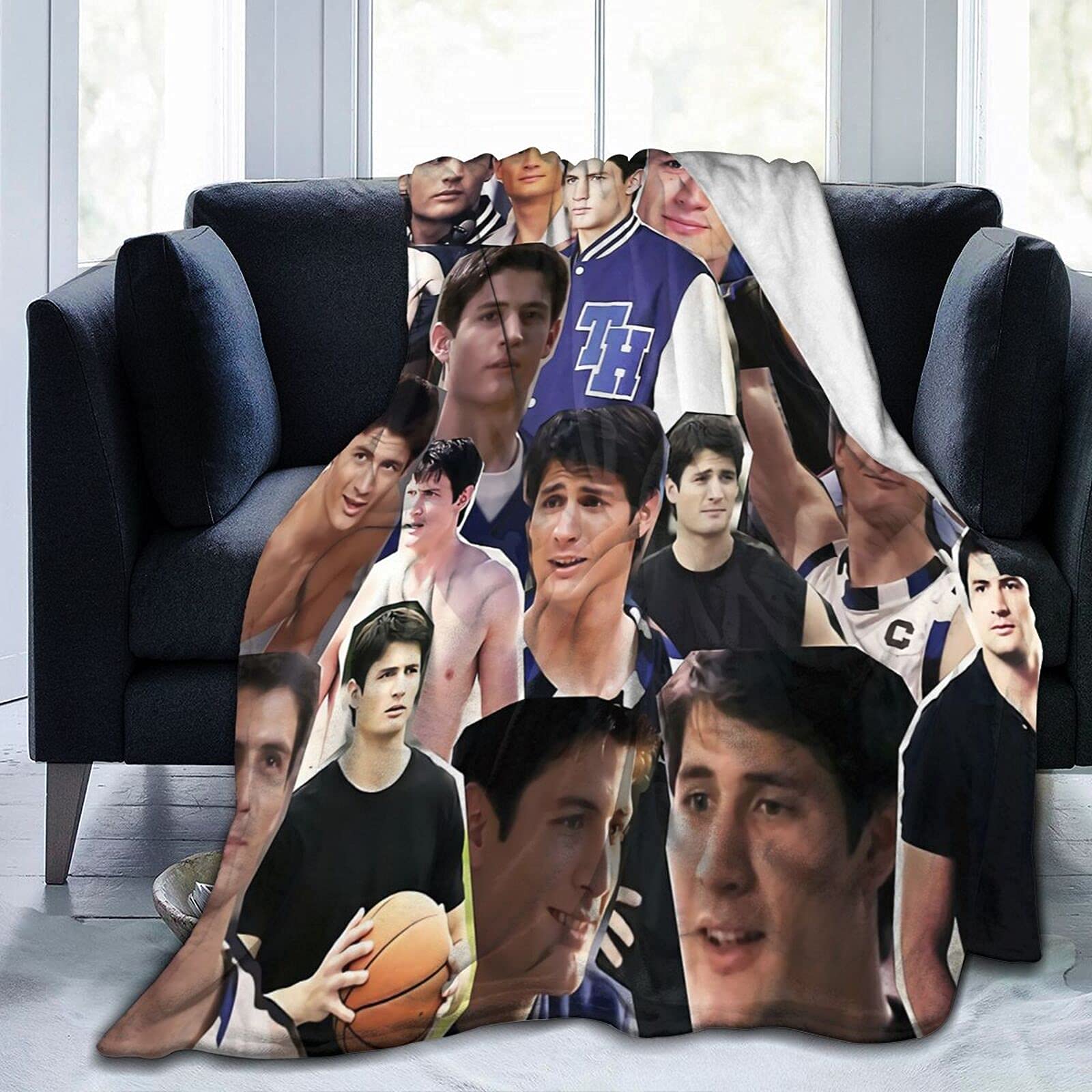 YINGD Blankets Nathan Scott Collage Soft and Comfortable Warm Fleece Throw Blankets Yoga Blankets Beach Blanket Picnic Blankets for Sofa Bed Camping Travel 125CM X 100CM