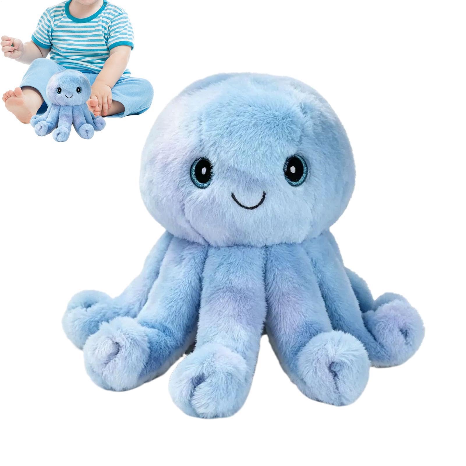 Peluche Musical Interactivo Pulpo Abrazable Y Lindo Con Grabación De Voz | Figuras de Juguete Peluche Interactivas para Niños Niñas Navidad Cumpleaños, Desarrolla la Coordinación Mano-