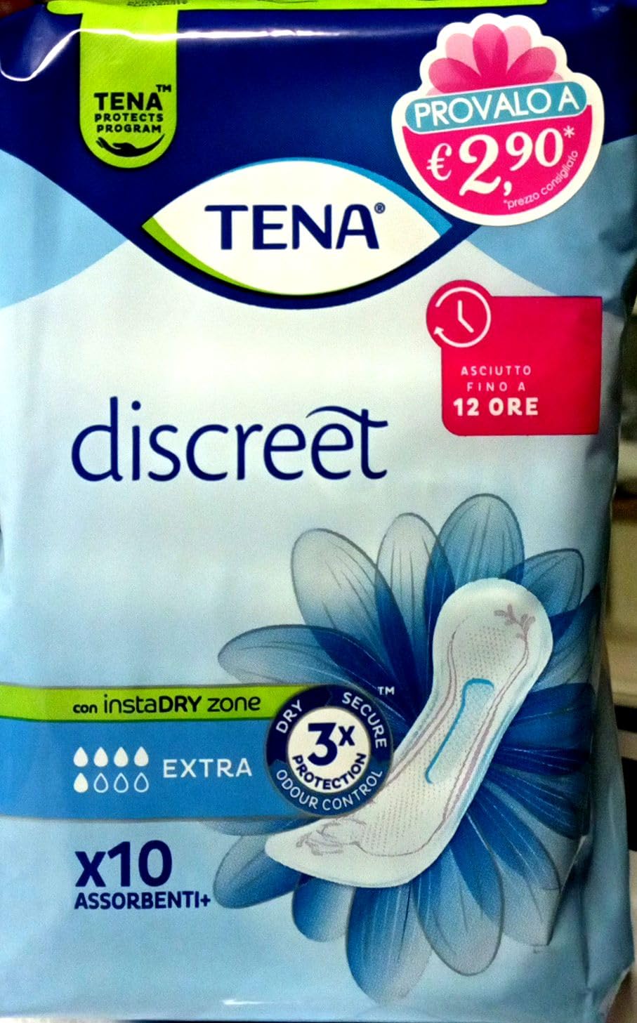 Tena Lady Discreet Extra - Pañales para mujer (6 paquetes de 20 unidades)