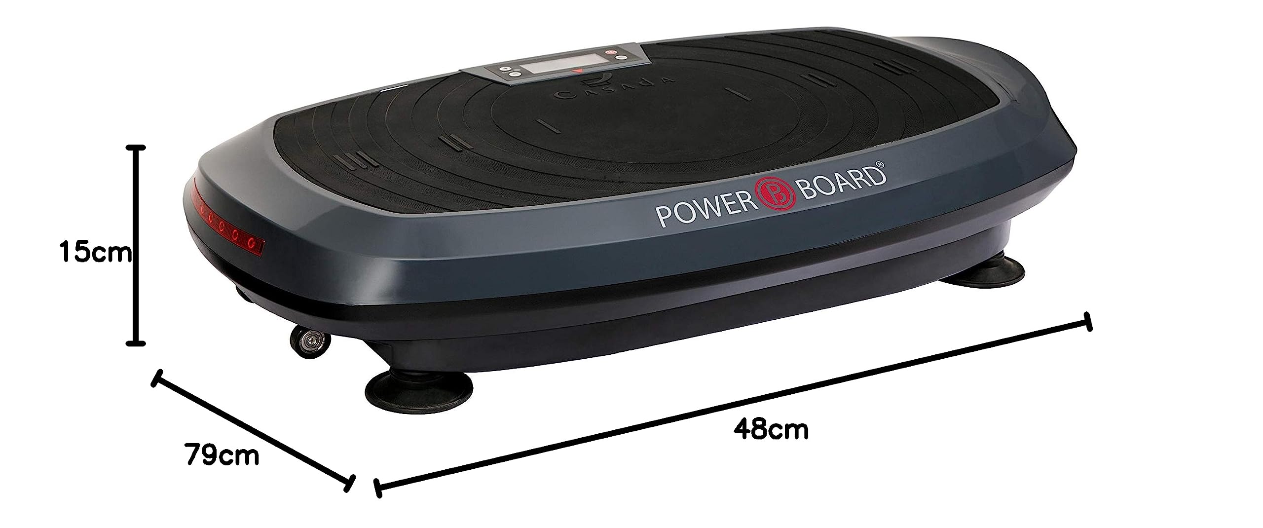 Casada PowerBoard 3.0  Seitenalternierende Vibrationsplatte fr  Ganzkrpertraining, Muskelaufbau, Gelenkschonendes Home-Workout, 99 ...