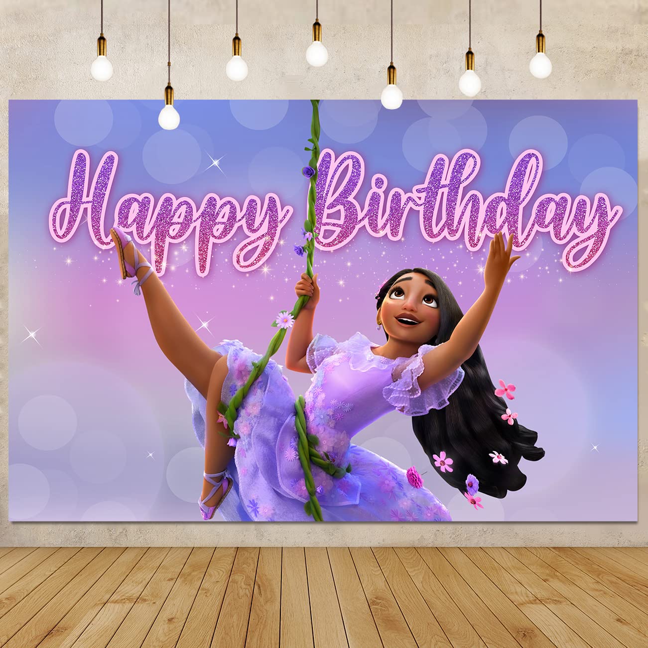 Buy Encanto Birthday Party Supplies, Happy Birthday Backdrop for Encanto Party Decorations, 5 x