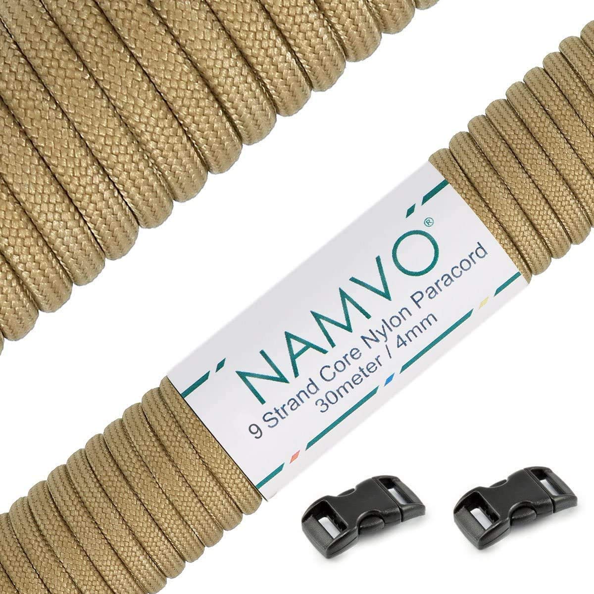 Namvo 550 Paracord Mil Spec Tipo III Cable De Paracaídas De 7
