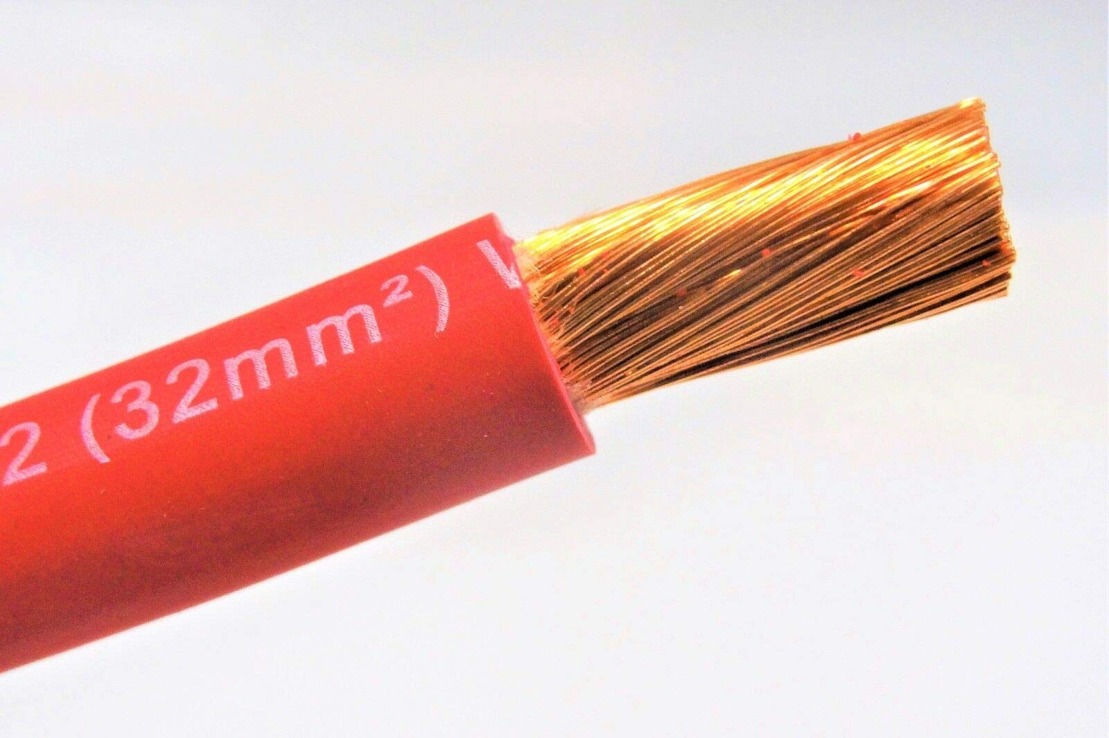 steel-charms 5' FT EXCELENE 2 AWG Gauge Welding & Battery Cable RED New Made in USA Copper