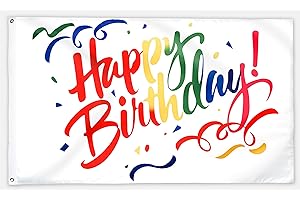 XIFAN Happy Birthday Flag for Festive Decorations
