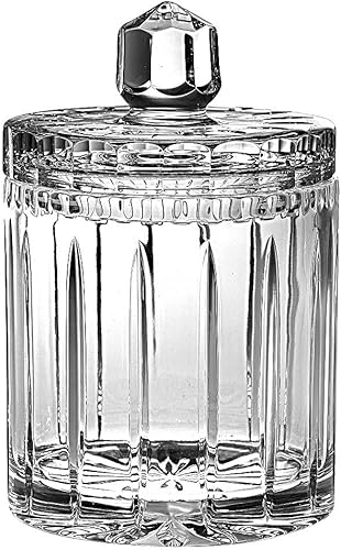 barski mano y handcut Crystal tarro para galletasCandy Box, 7" H, 12litro, 17oz, fabricado en Europa.