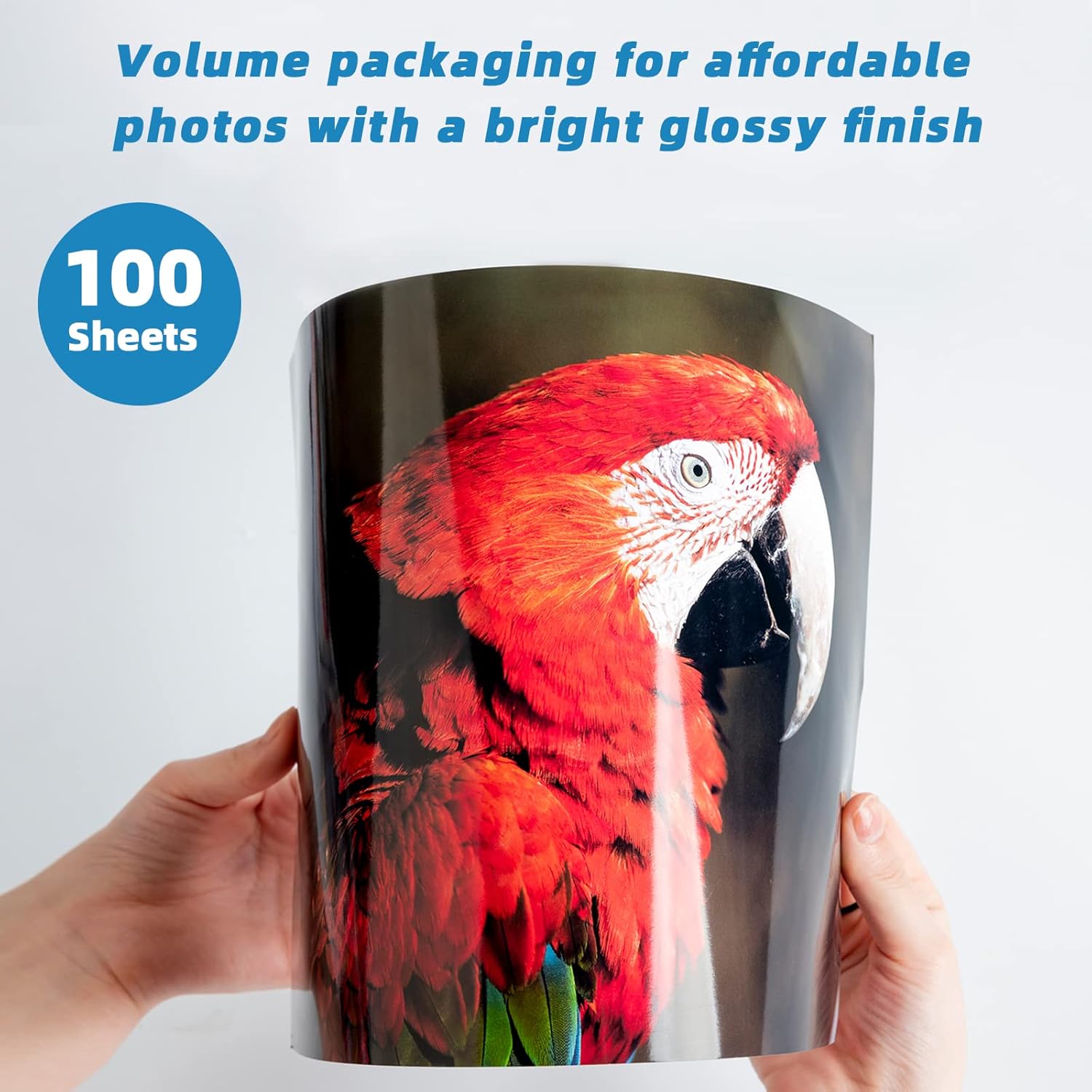 Uinkit 100 Sheets Thin Brochure Flyer Paper Glossy 8.5x11 Inkjet Printer DIY Chip Bag 36lb Photos Picture For Inkjet Printing 8.5 x 11 inches Letter size A4 Instant Dry 135gsm : Office Products