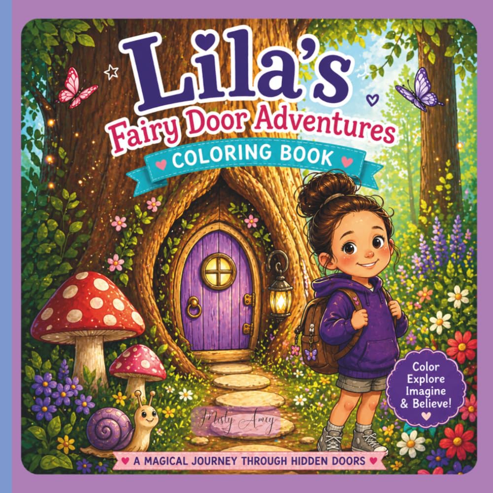 Lila's Fairy Door Adventure: Coloring book