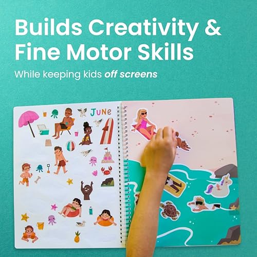 Miniatura 10 de Libro de actividades con calcomanías del mundo de princesas de Cupkin calcomanía lado a lado + libros de princesa para colorear para niñas de 4 a 8