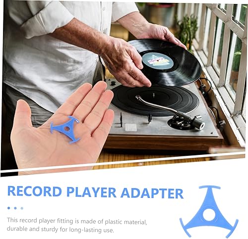 Miniatura 8 de Adaptador para tocadiscos de vinilo Suministros de tocadiscos de plástico Adaptador de accesorio de disco de vinilo para tocadiscos