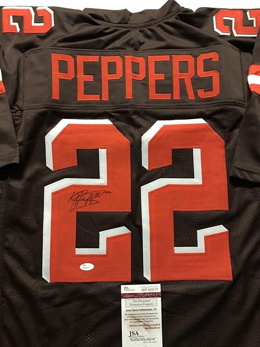 Autographed Jabrill Peppers Jersey - Brown COA - JSA Certified - Autographed NFL Jerseys at