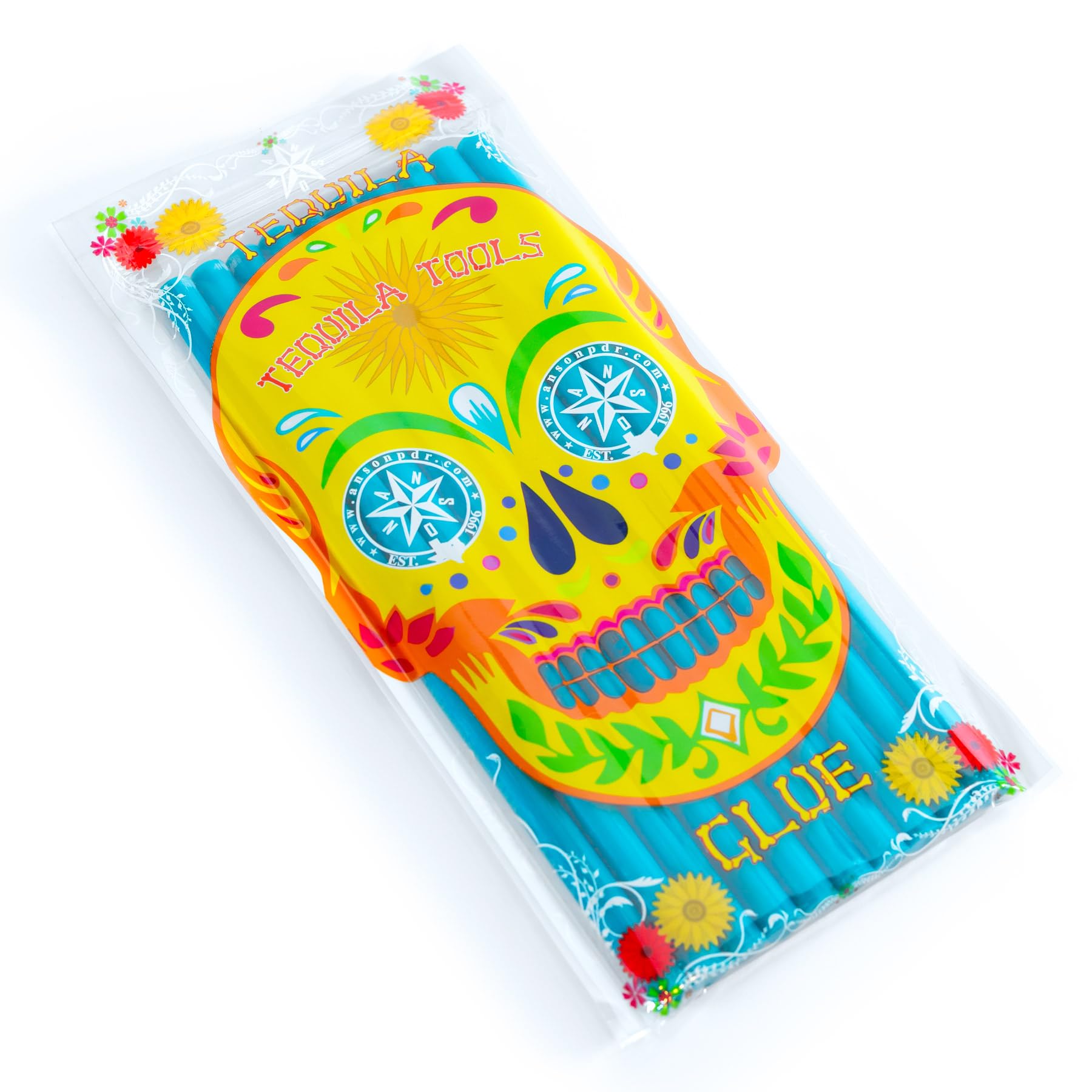 Tabweld Black Plague Tequila Turquoise PDR Glue Stick Pack - Paintless Dent Repair Glue Pack (Turquoise)