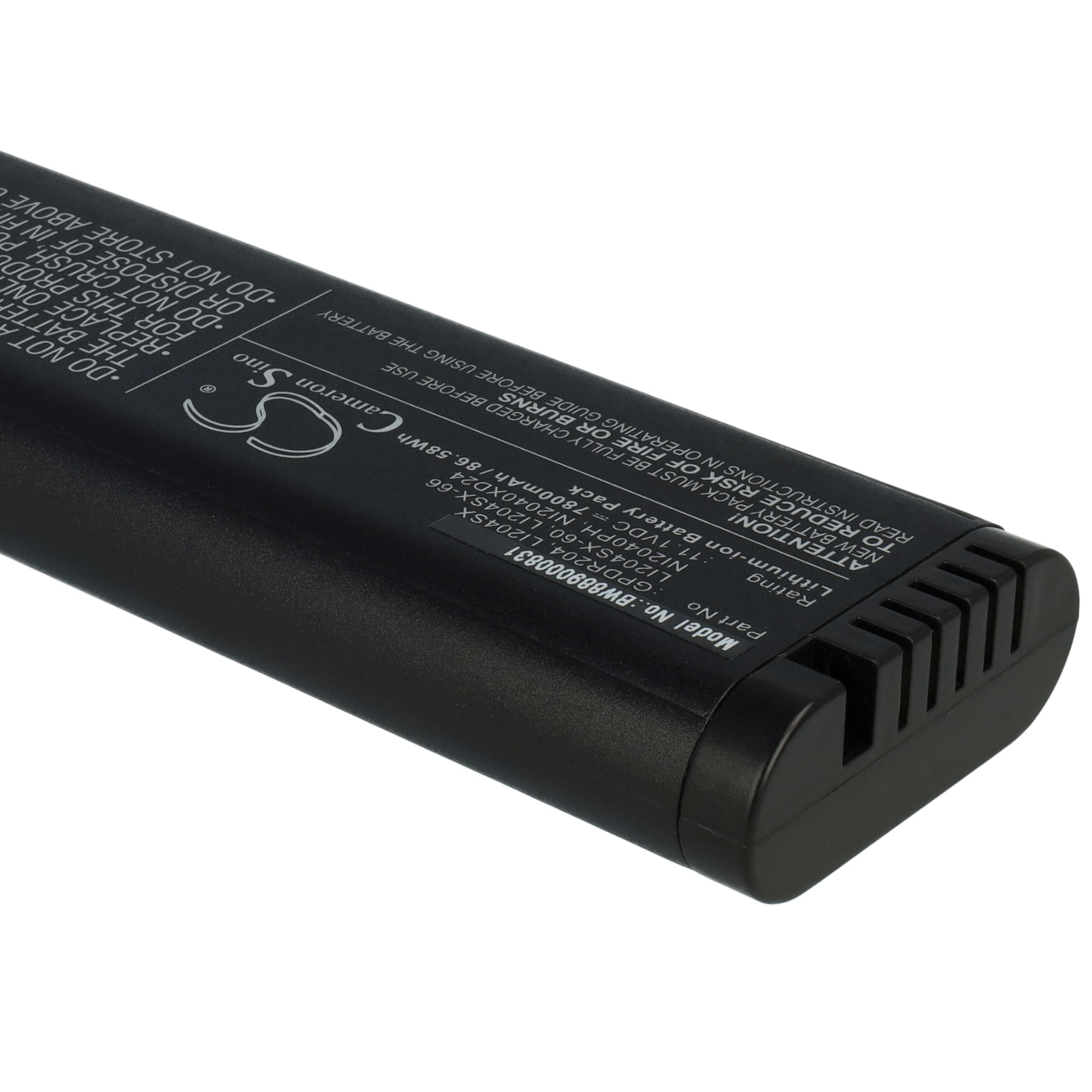 vhbw batteria compatibile con TekTronix REI DPA-7000, TPS2012B, TPS2000B, TPS2024B, TPS2014B dispositivo di misurazione (7800mAh, 11,1V, Li-Ion)