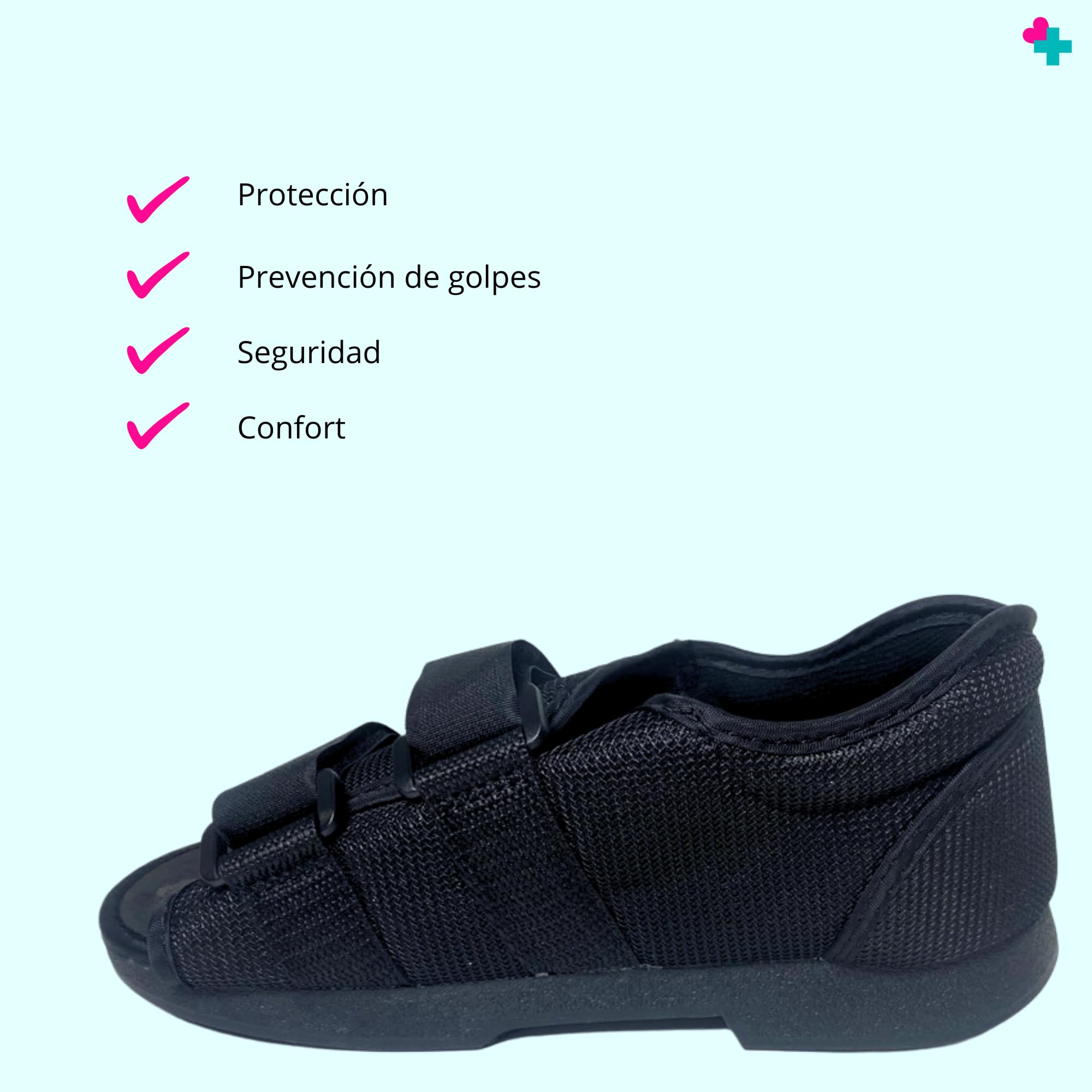 Orliman Zapato Bilateral Post Quirúrgico. Zapato Post Operatorio Cirugía Pie y Dedos. Calzado Ortopédico con Ciere de Pegar. (Talla 2 (39-40))