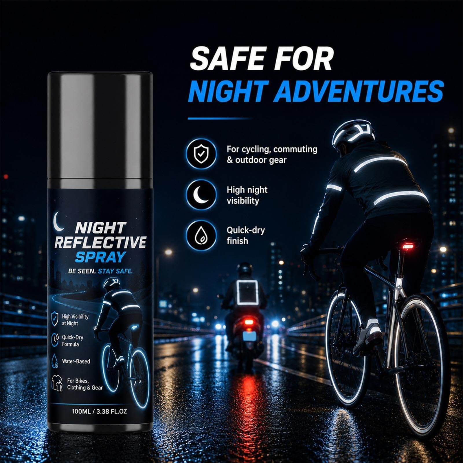 Nachtreflektierendes Spray, fluoreszierende Sicherheitsfarbe (3pcs)