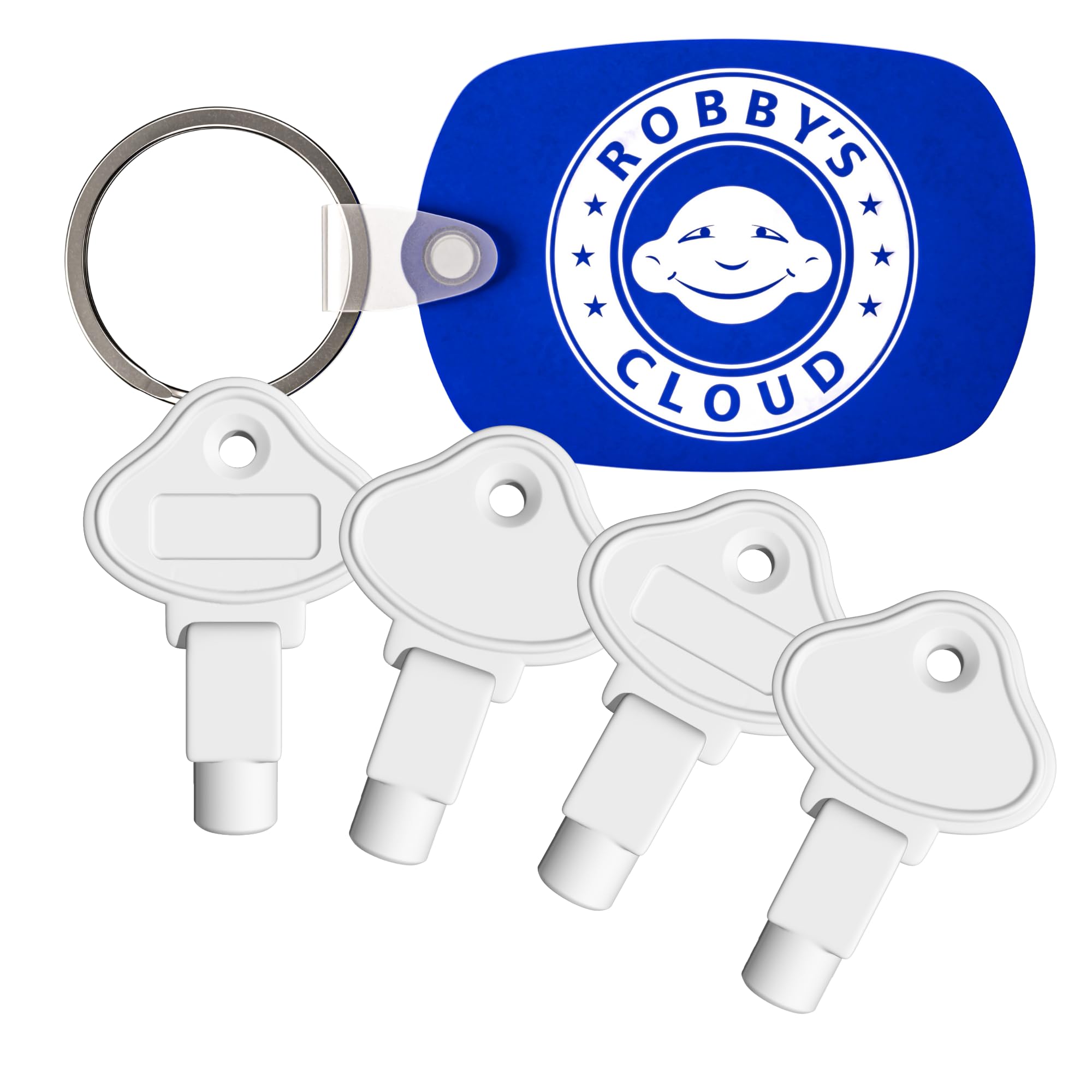 Robby’s Cloud Key for Betco Clario Touch Free Dispenser 92007 - Compatible with Betco Touch Free Dispenser - Key will not fit other Betco Clario dispensers - Comes with Robby’s Cloud Keychain (4 Pack)