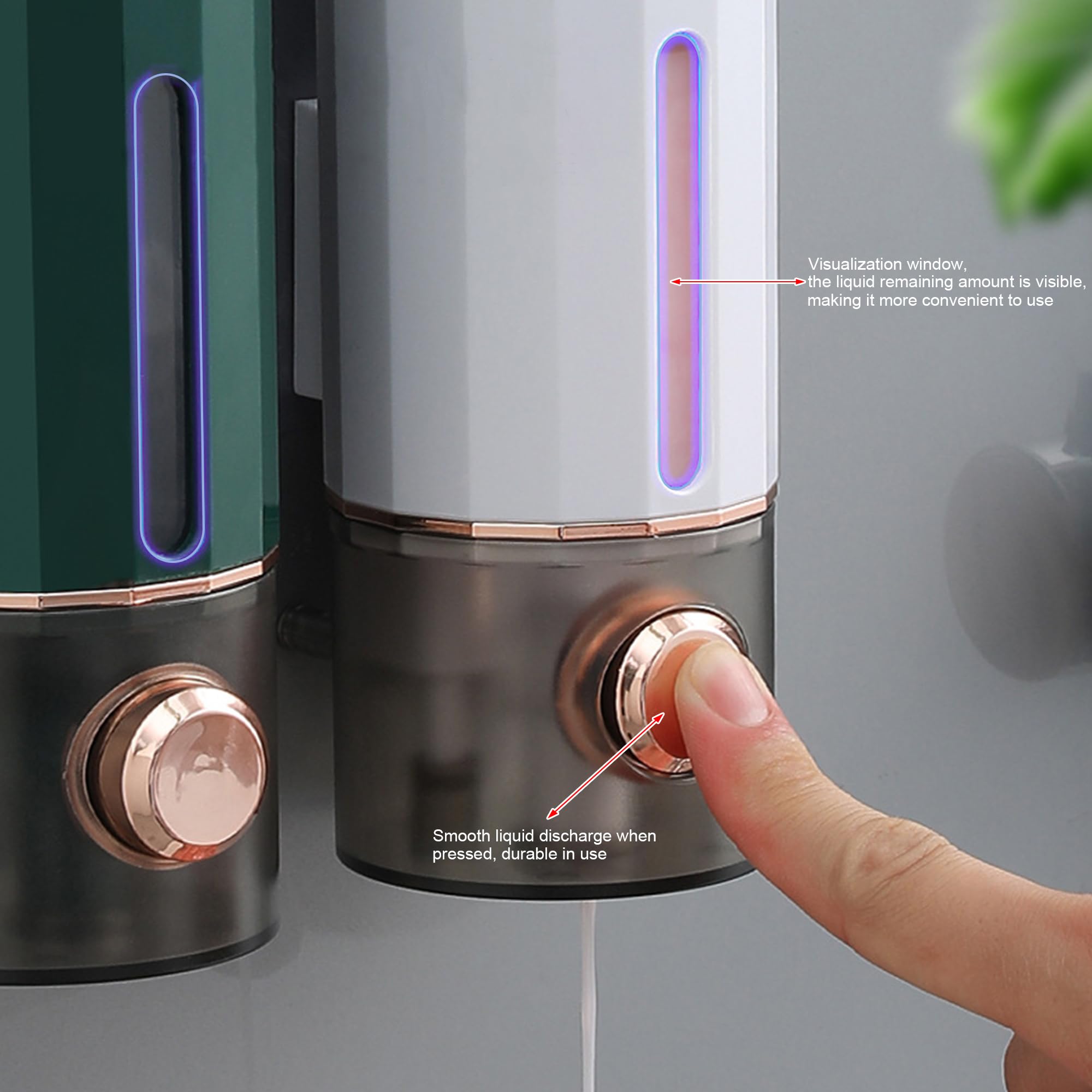 Acquista Dispenser di sapone da 420 ml Dispenser di sapone per doccia a parete Dispenser di detersivo per gel doccia per accessori per il bagno in Italia a partire da 6.35
