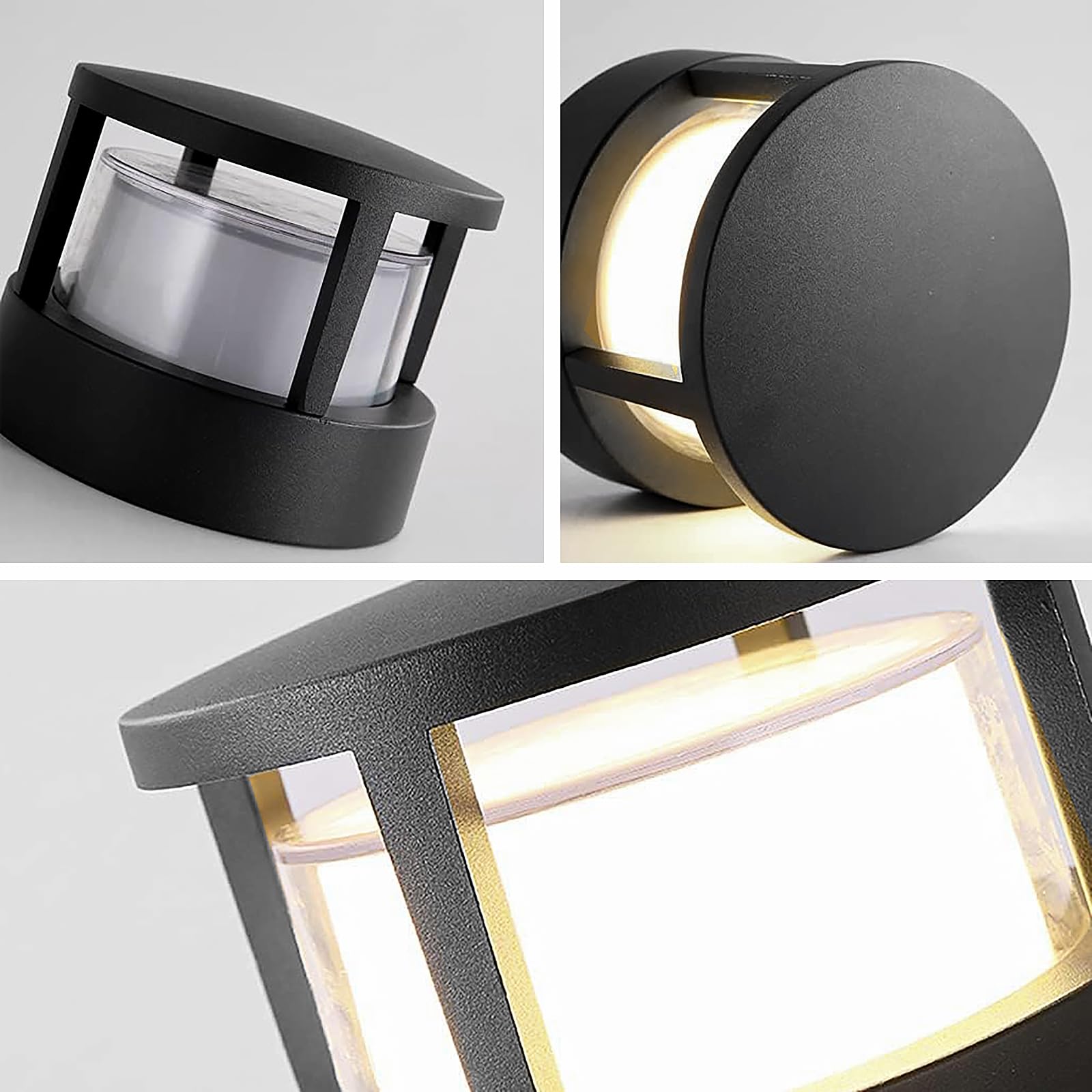 WRMING LED Modern Outdoor Garden Floor Lamp Modern Design IP65 Wall Lamp  for Outdoor/Indoor Balcony Ceiling Ceiling Black Aluminum 3000K Warm White  : Amazon.com.be: Tools & Home Improvement