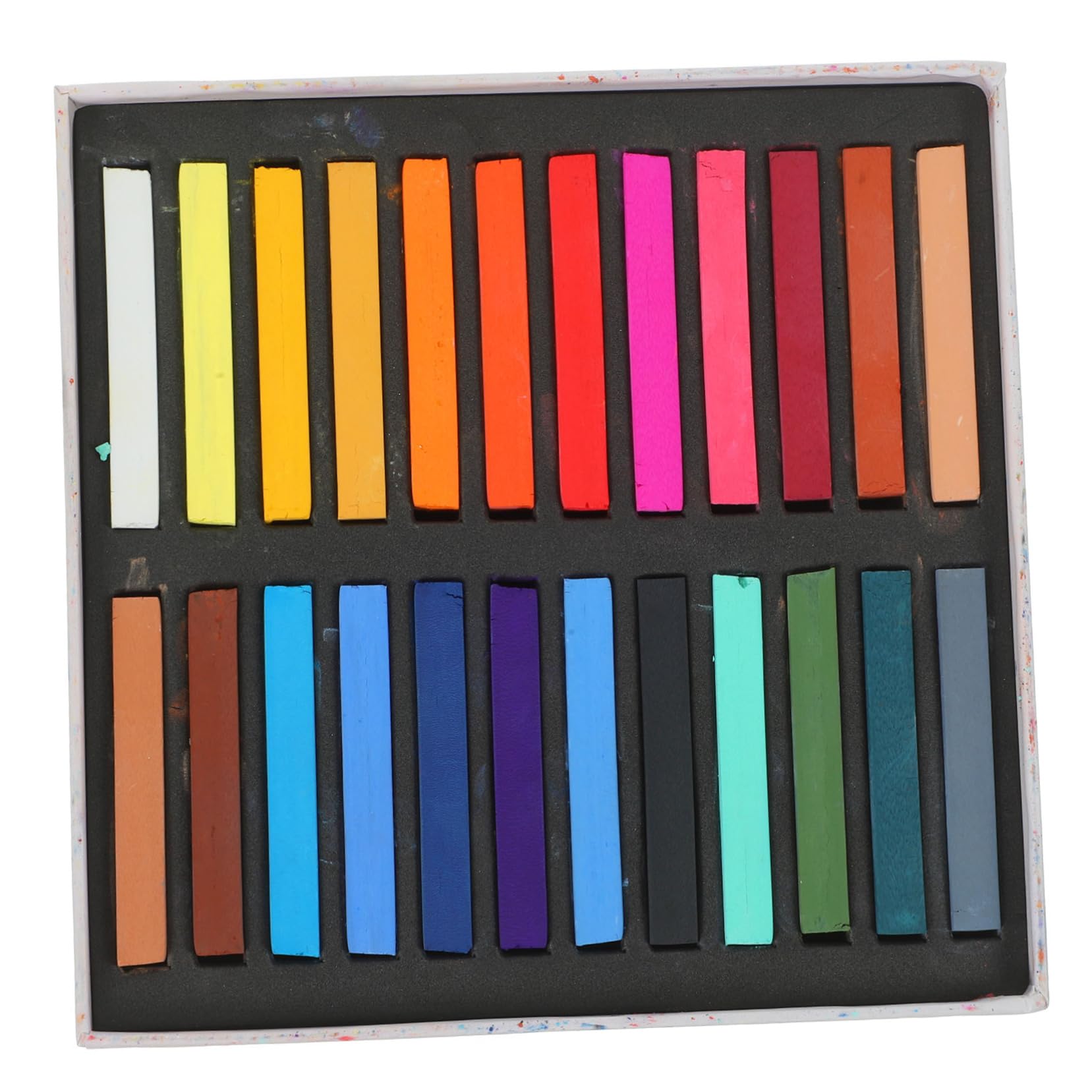 Totority Watercolor Painting Chalk 24 Colors Water Soluble Graffiti Crayon Spray Chalk Ideal for Boys and Girls Adults