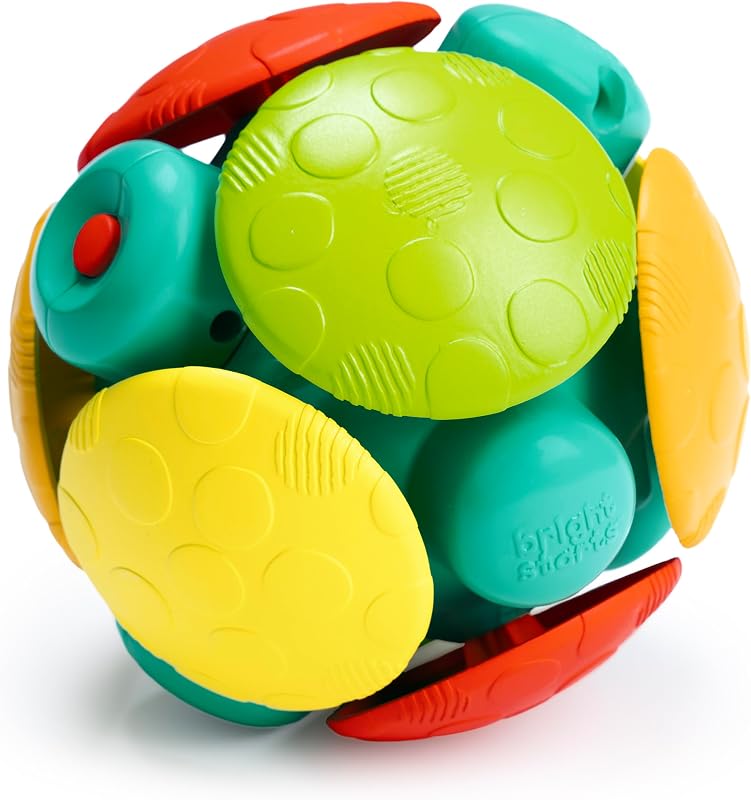 Juguete de bola de actividad Wobble Bobble, juguete para gatear para bebés y niños pequeños, sonidos y texturas interactivos, a partir de 3 meses
