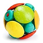 Bright Starts Wobble Bobble Activity Ball Toy, Baby & Toddler Crawl Toy, Interactive Sounds & Textures, Ages 3 Months+