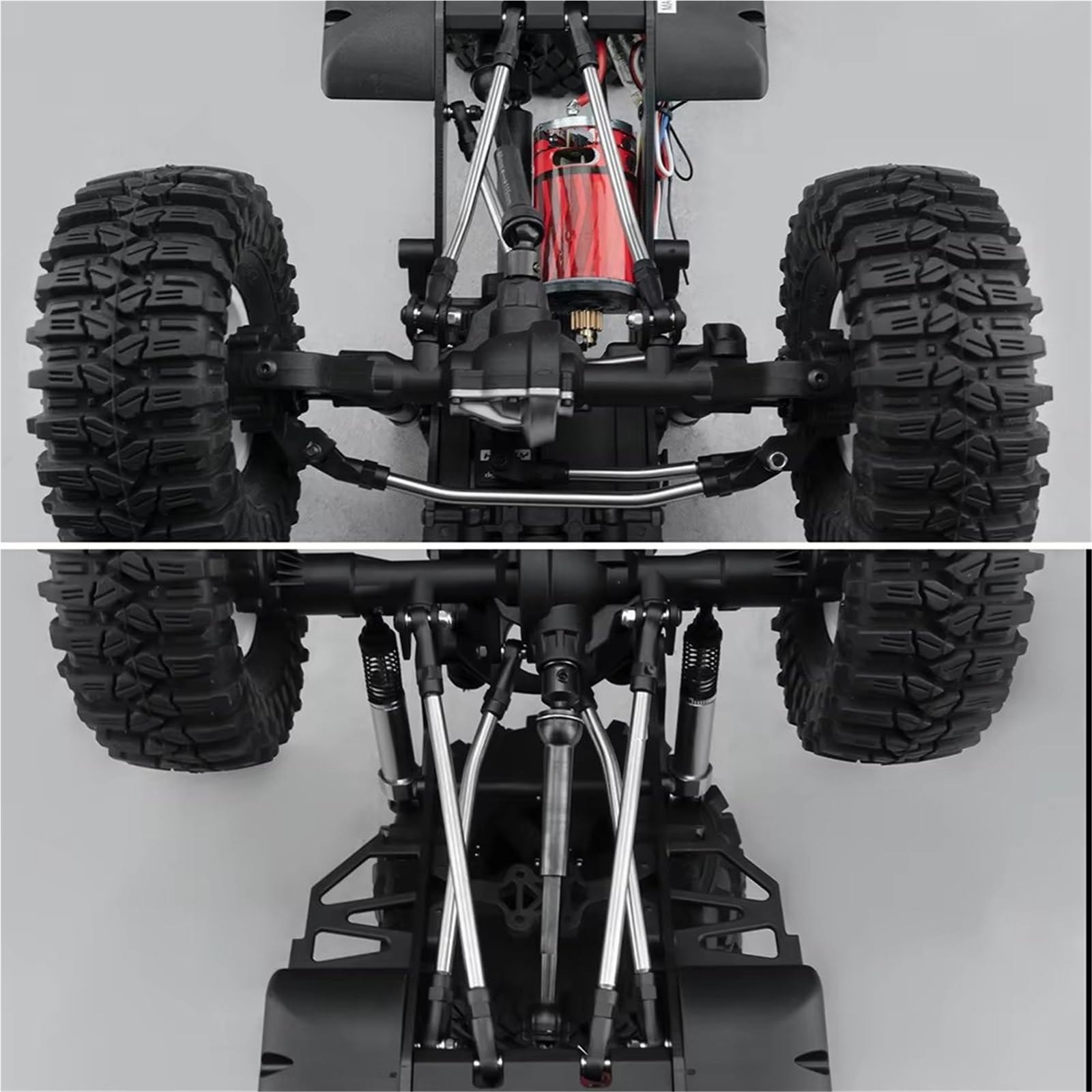 Biella Tirante RC Compatibile Con Redcat Per Ascent 1/10 RC Crawler Car Parts Collegamenti Di Sospensione In Acciaio Collegamento A Barra Di Collegamento Con Estremità A Sfera