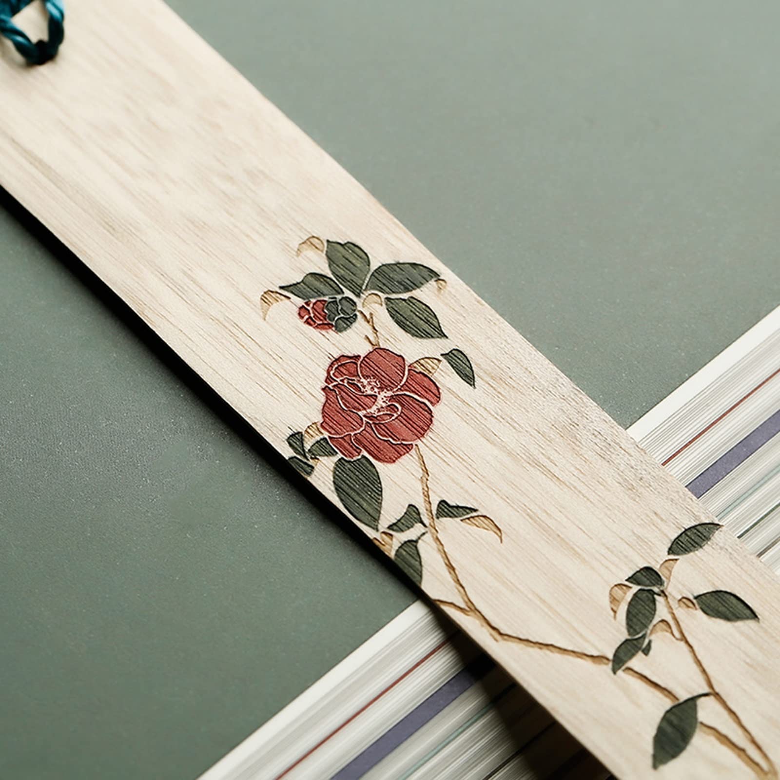 Signet Bookmark en Bois Peint à la Main Ensemble de signets de Style Chinois Bookmarks Cadeaux d'anniversaire for étudiant ami signets pour Hommes Femmes