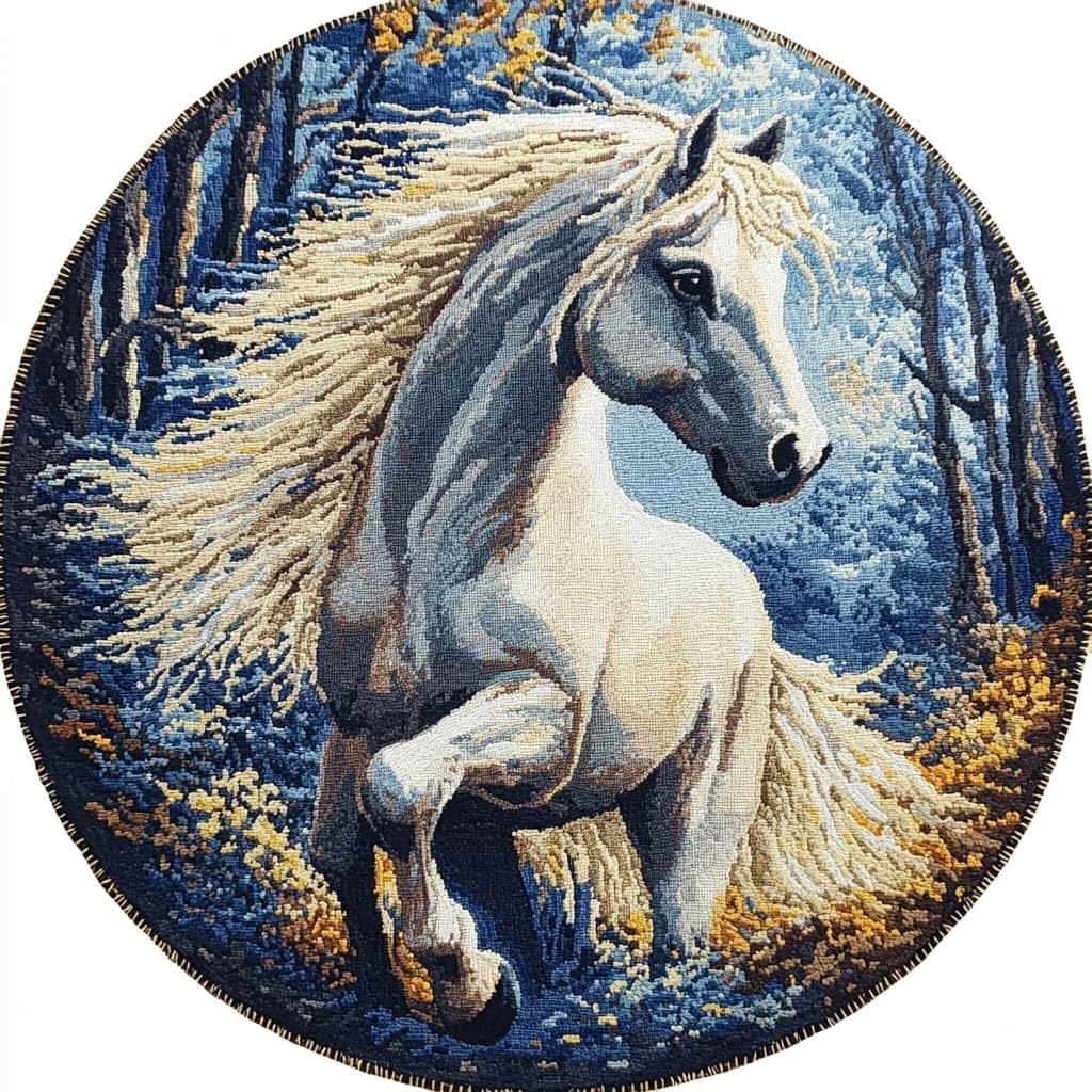 AMBATTERY Rug Making Kit for Adults,Latch Hook Rug Kit,Animal Horse