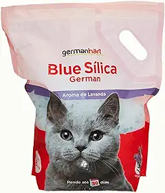 Germanhart Areia Sílica Higiênica para Gato, Antiodor e Neutralizante, Alta Durabilidade, 1.8kg - Lavanda